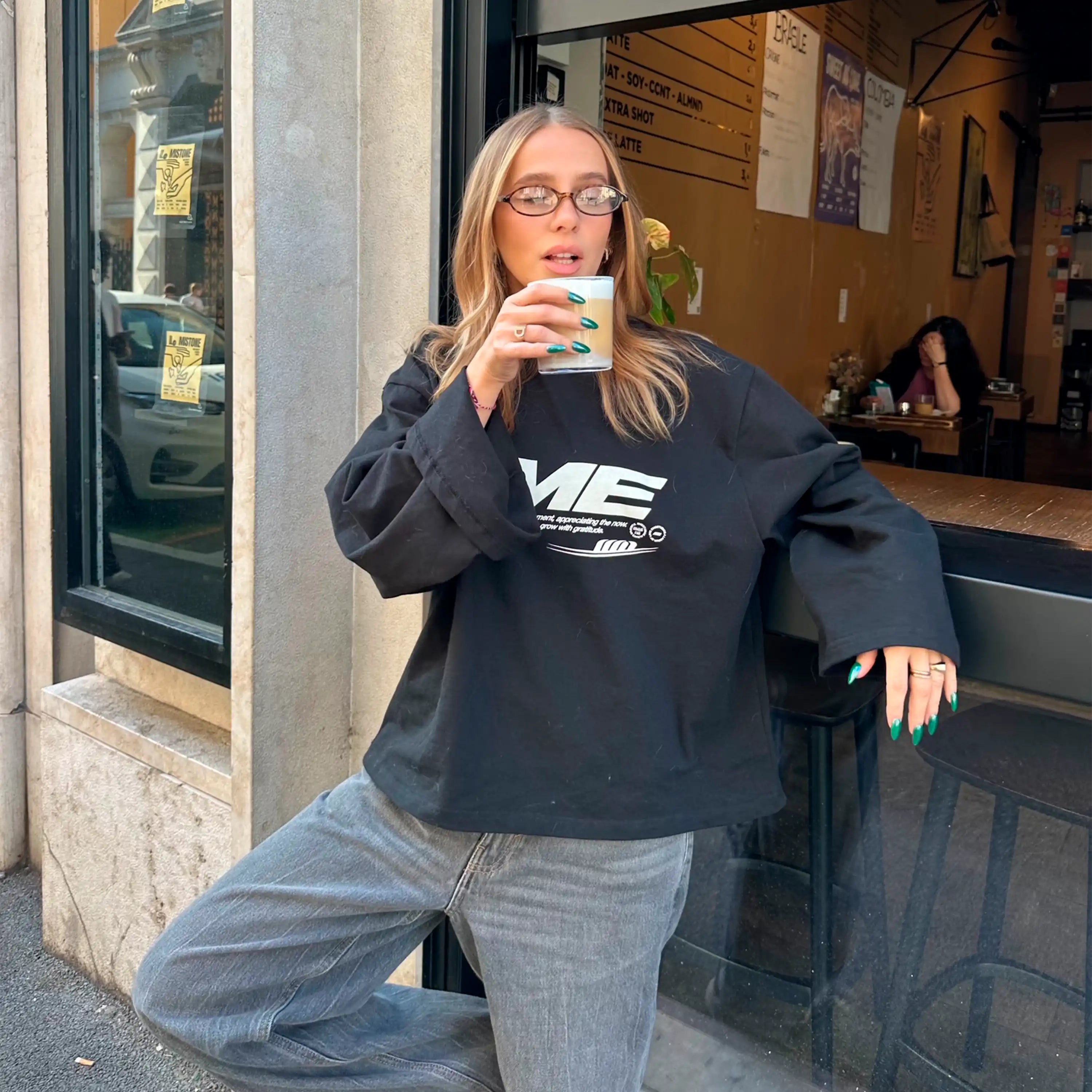 Bound Black Long Sleeve