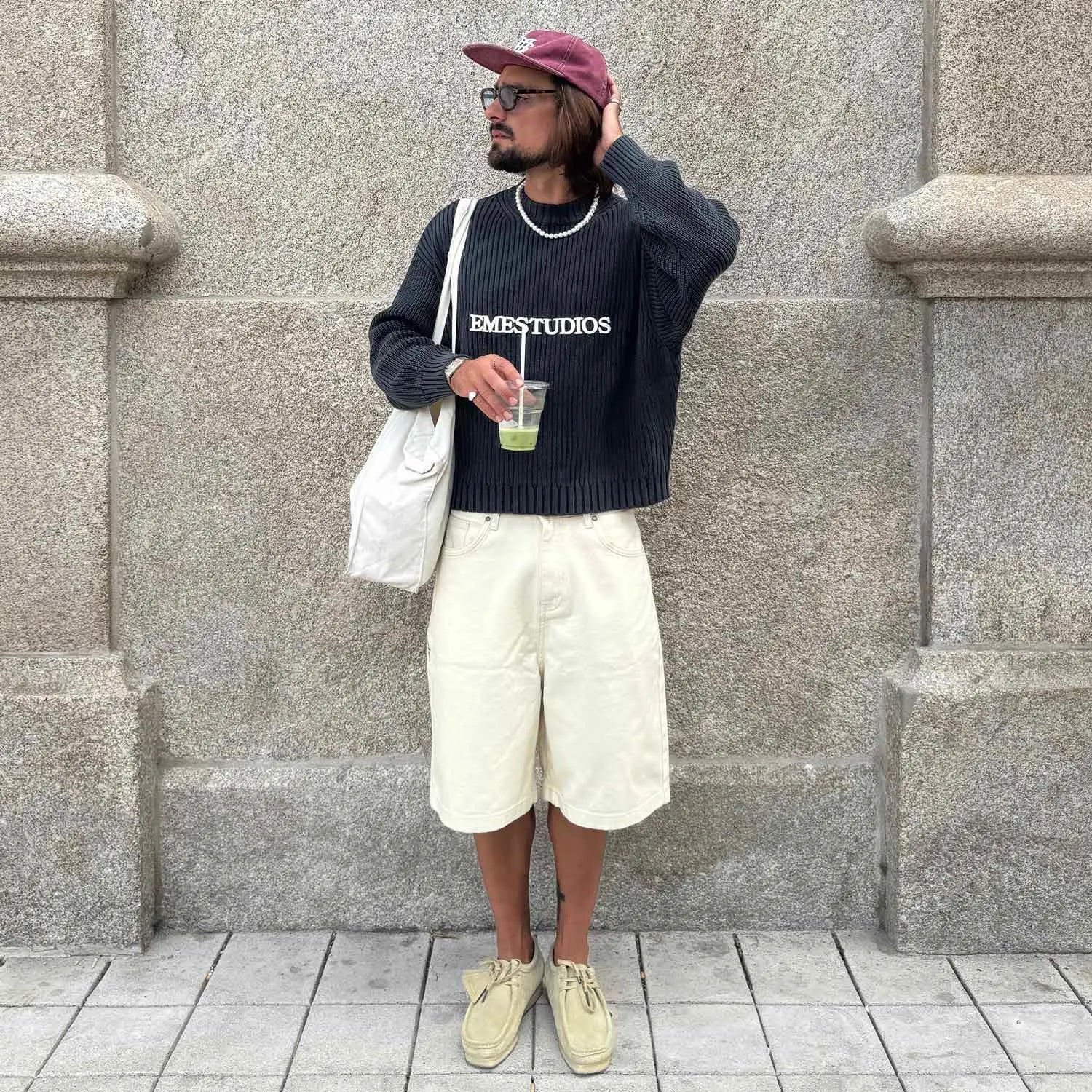 Yoss Navy Knit Sweater