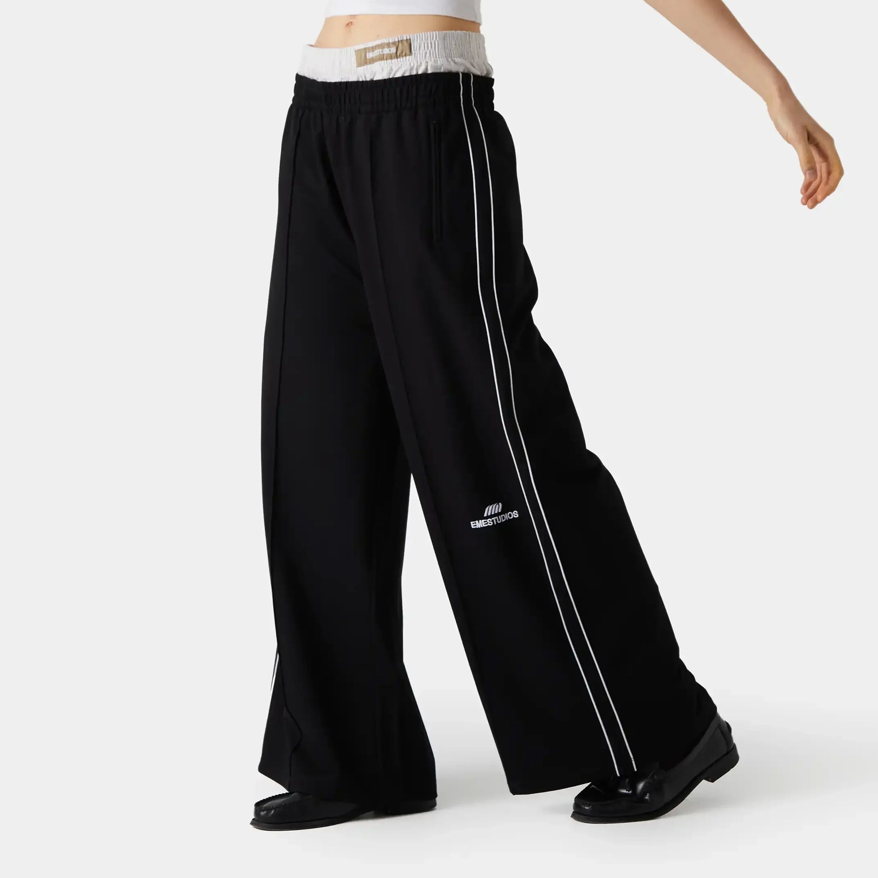 Somm Black Baggy Sweatpants