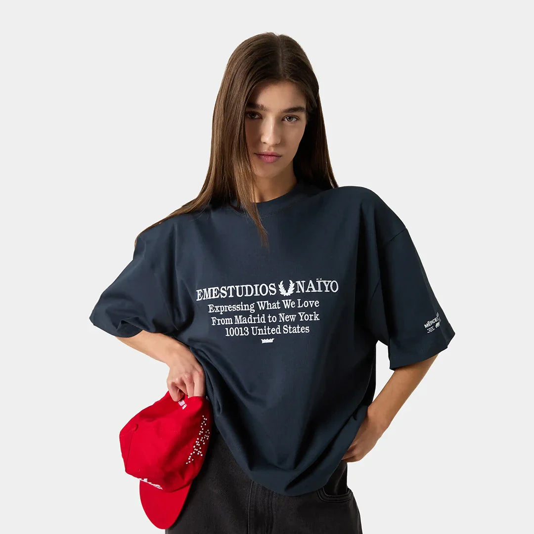 EmeXNaiyo Navy Tee