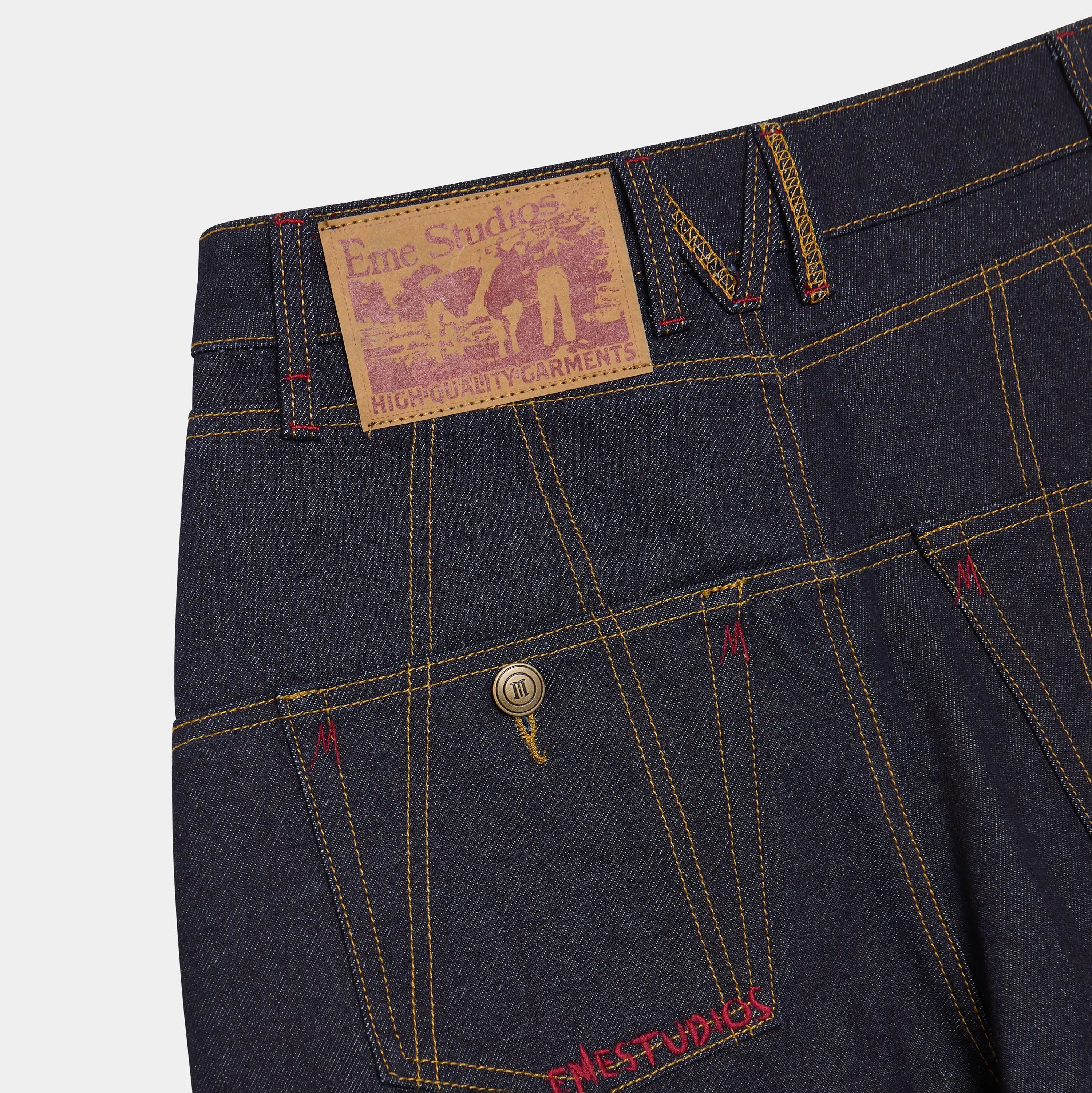 Frisona Raw Denim Baggy Jeans