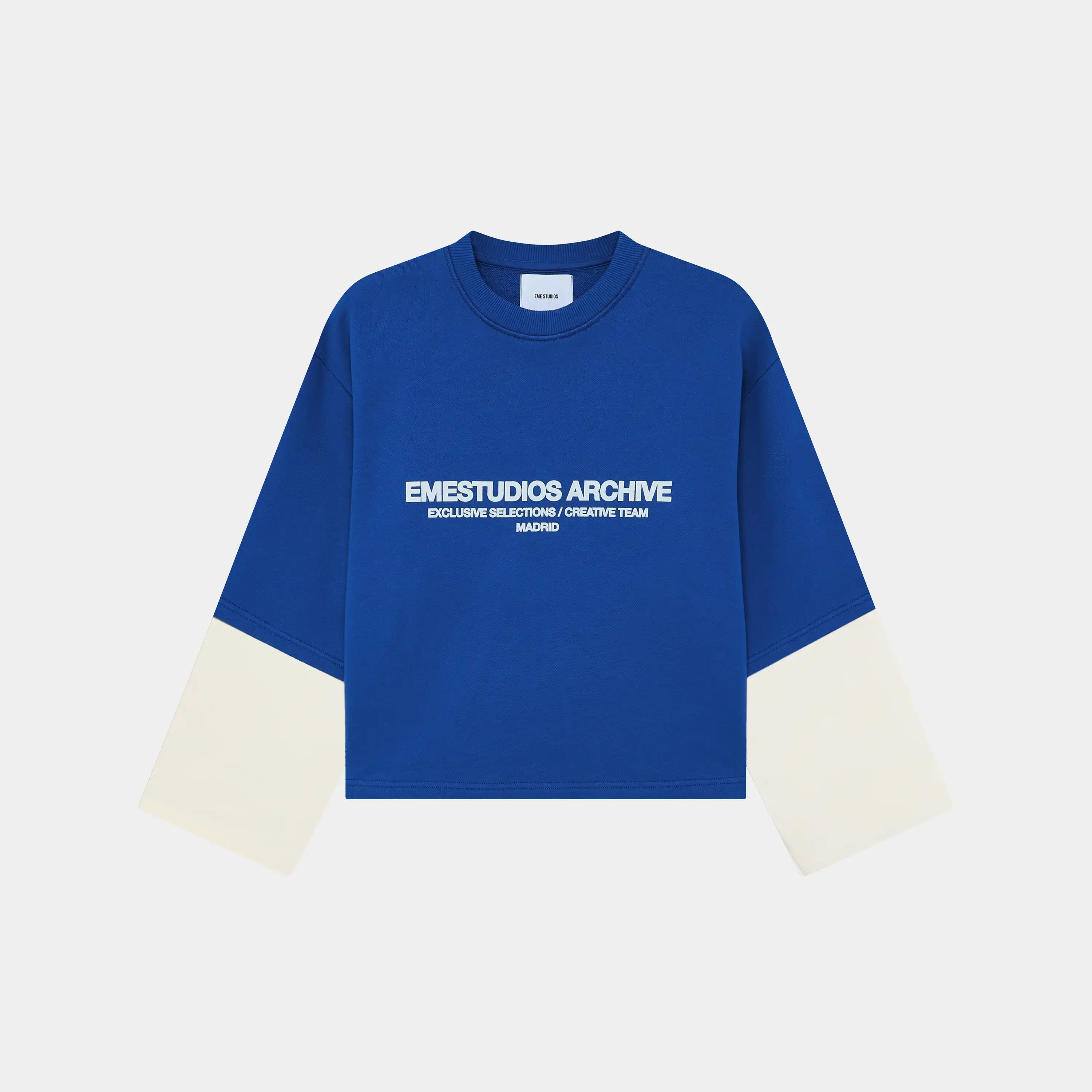 Strike Double Sleeve Sodalite Crewneck