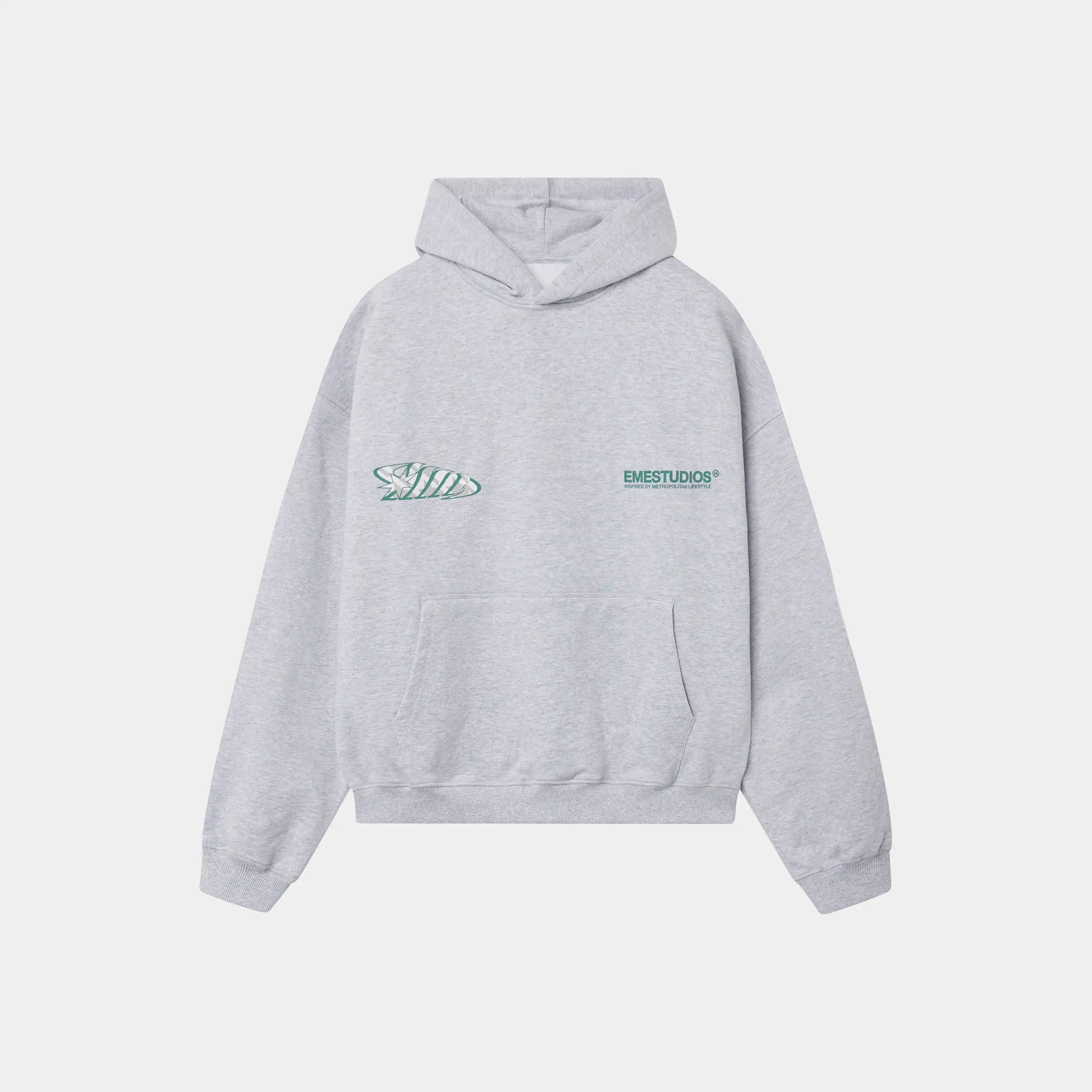 Claurev Grey Oversized Hoodie