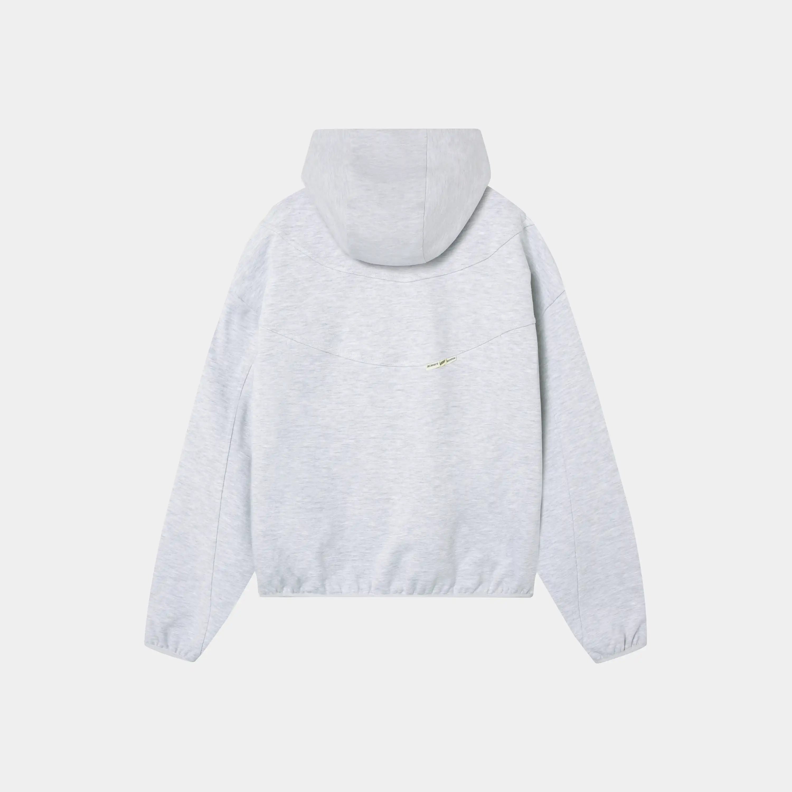 Alfa Heather Grey Oversized Hoodie