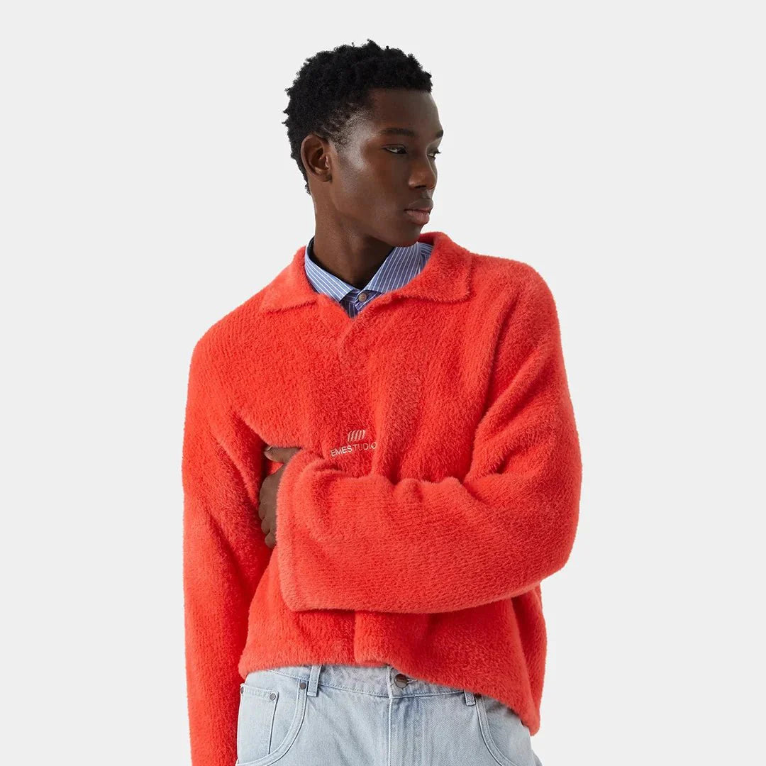 Sully Cherry Brushed Knitted Polo