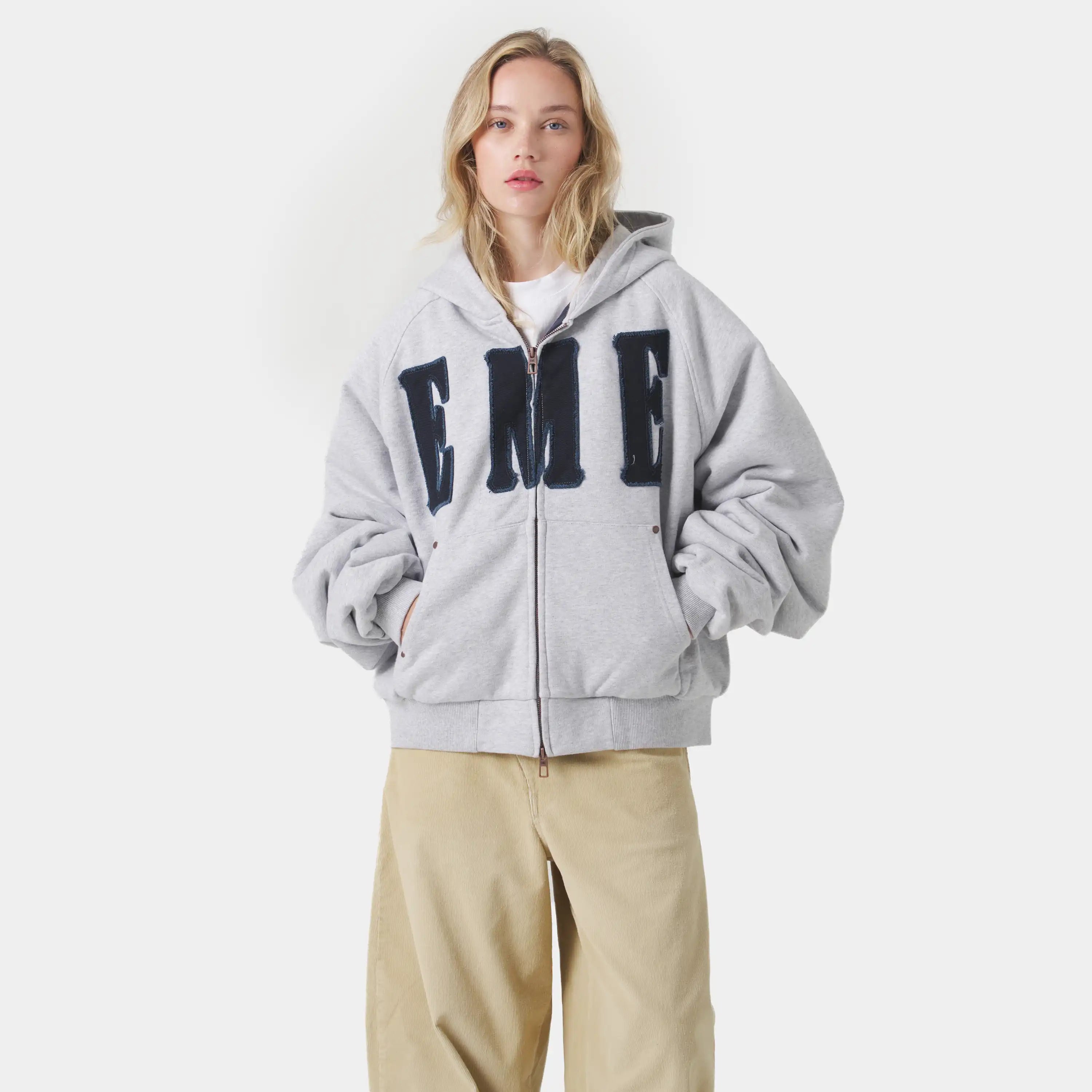 Desire Heather Grey Full Zip