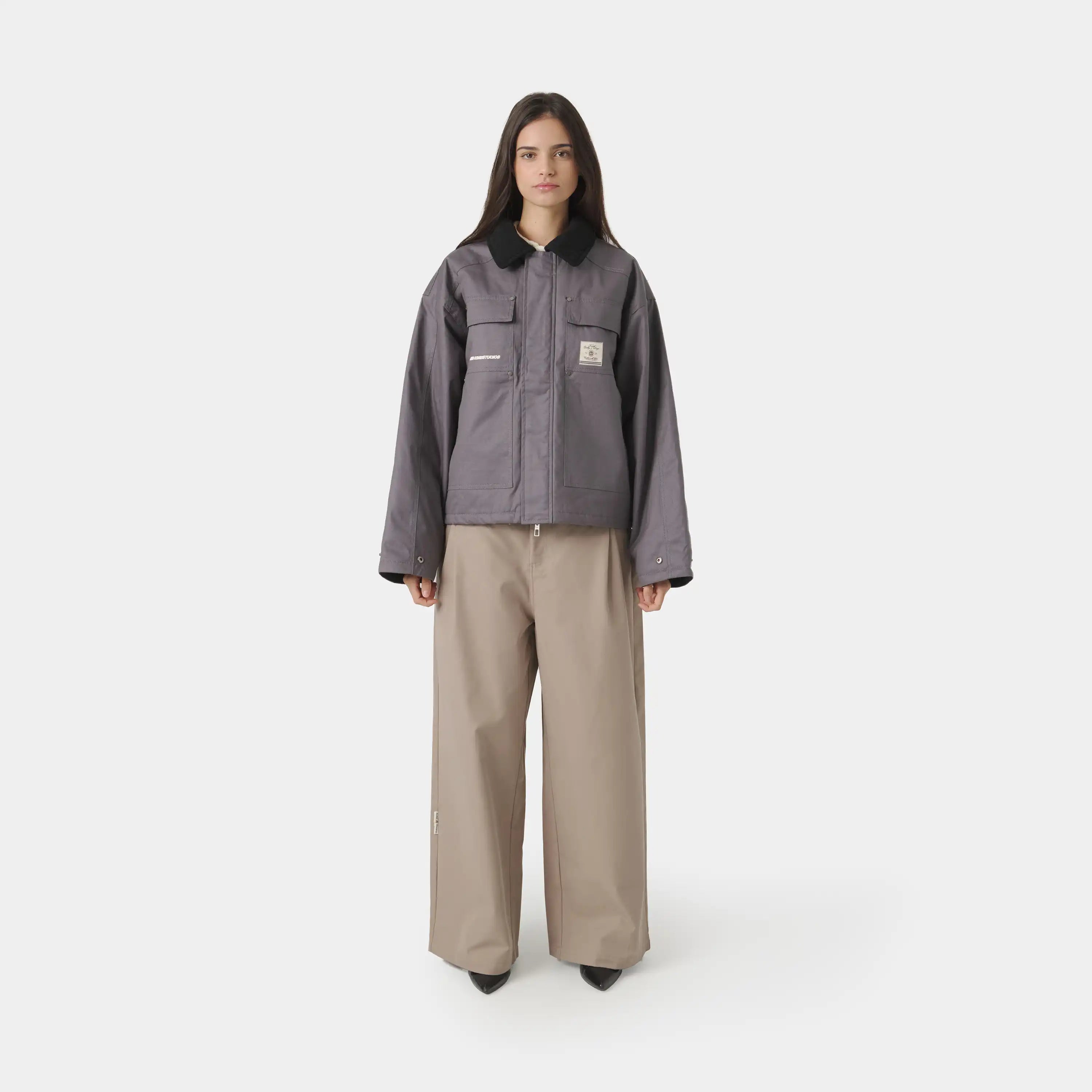 Ethos Grey Boxy Jacket