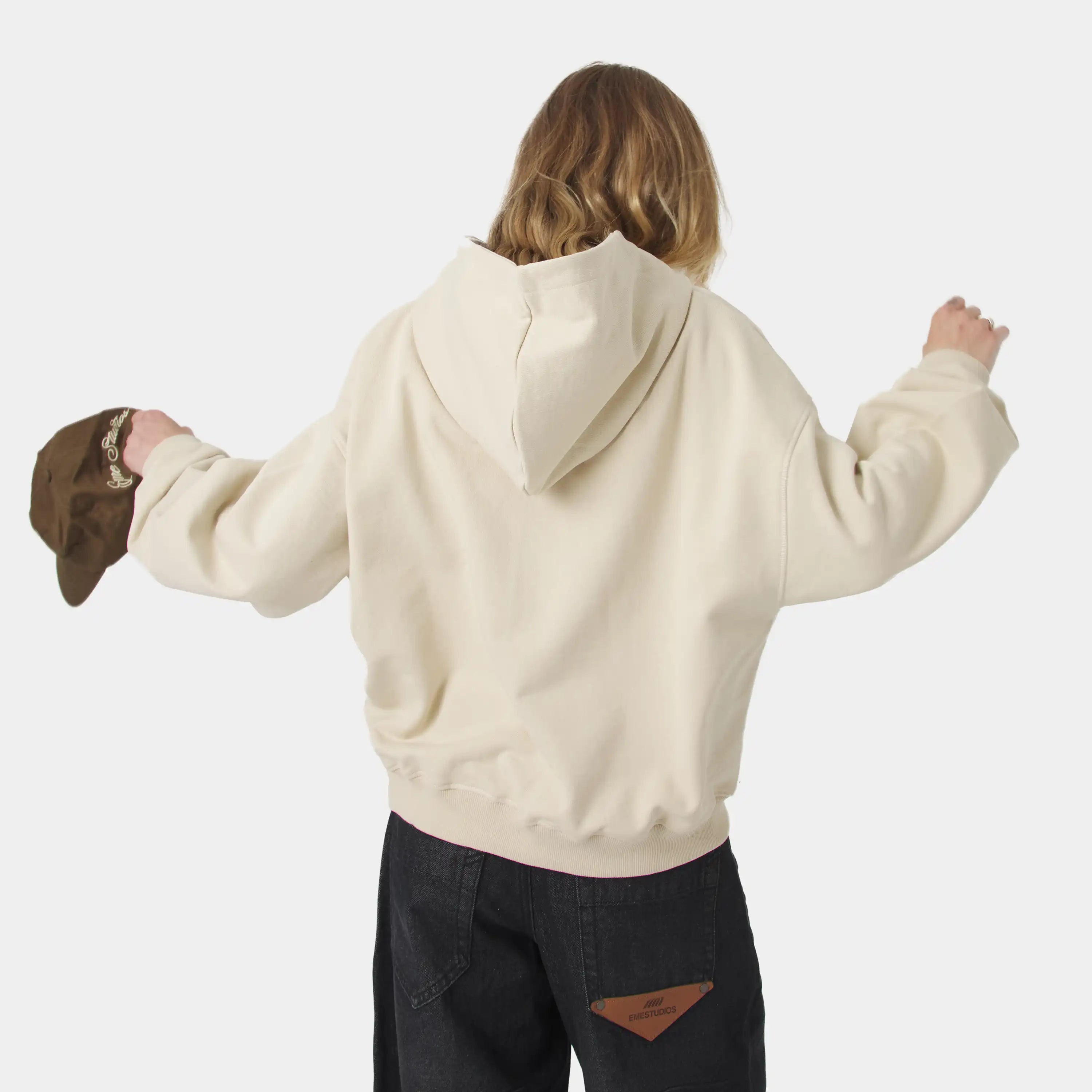 Studio Fog Sand Oversized Hoodie