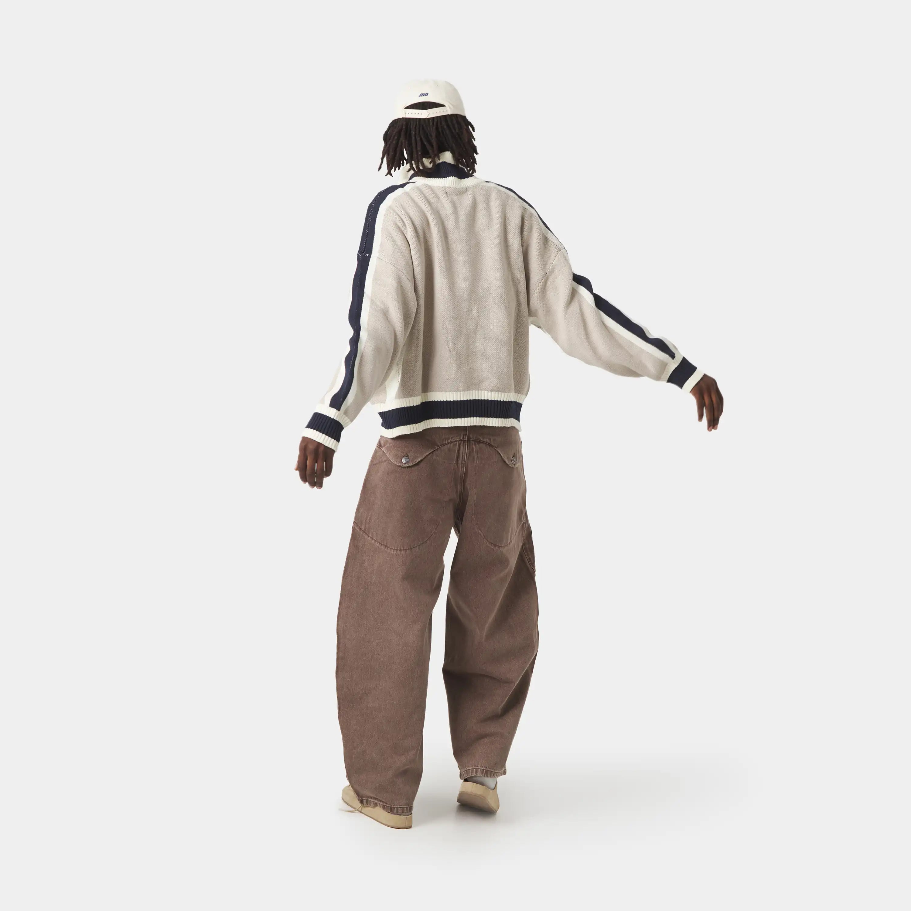 Echellor Off Sand Zipper Knit