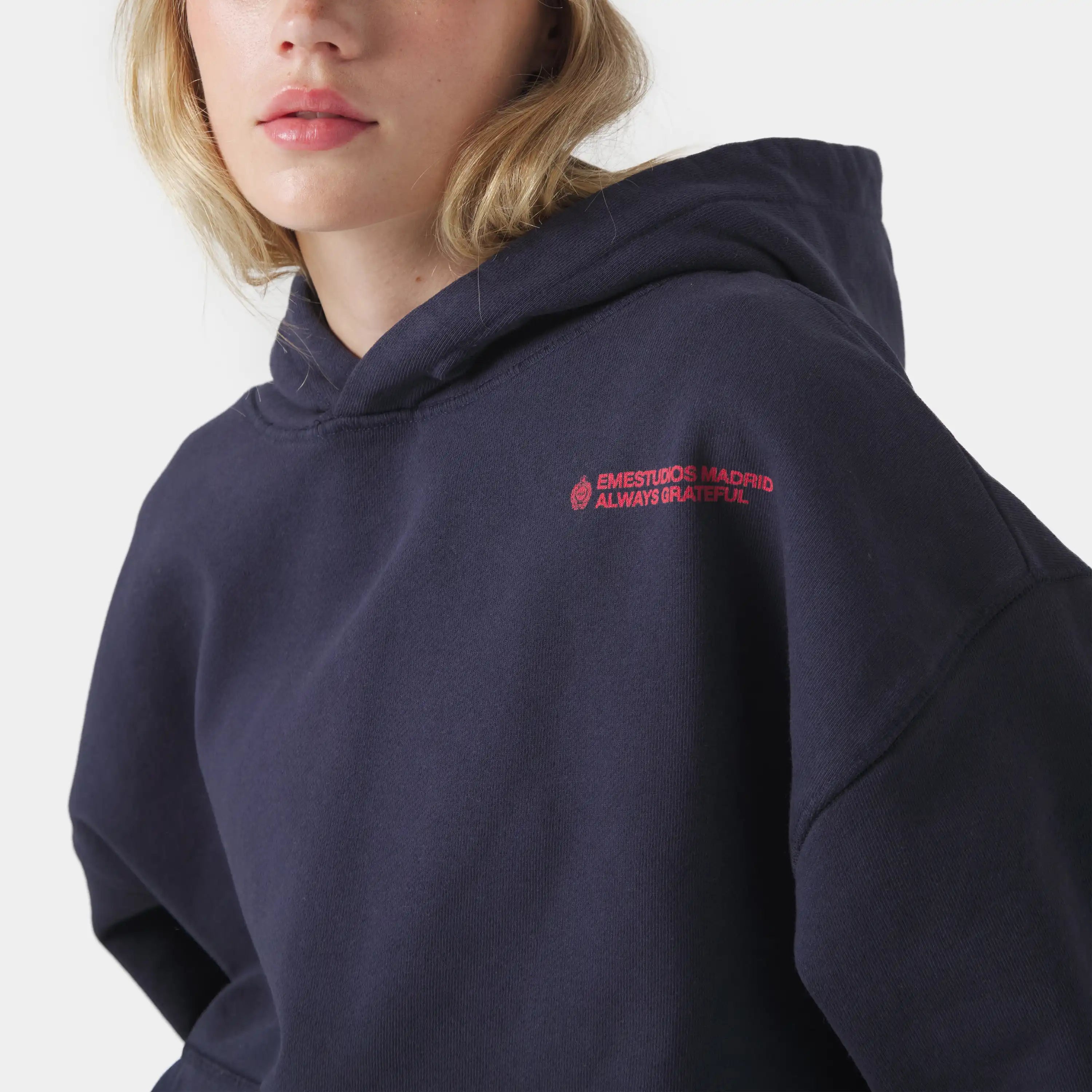 West Navy Oversized Hoodie