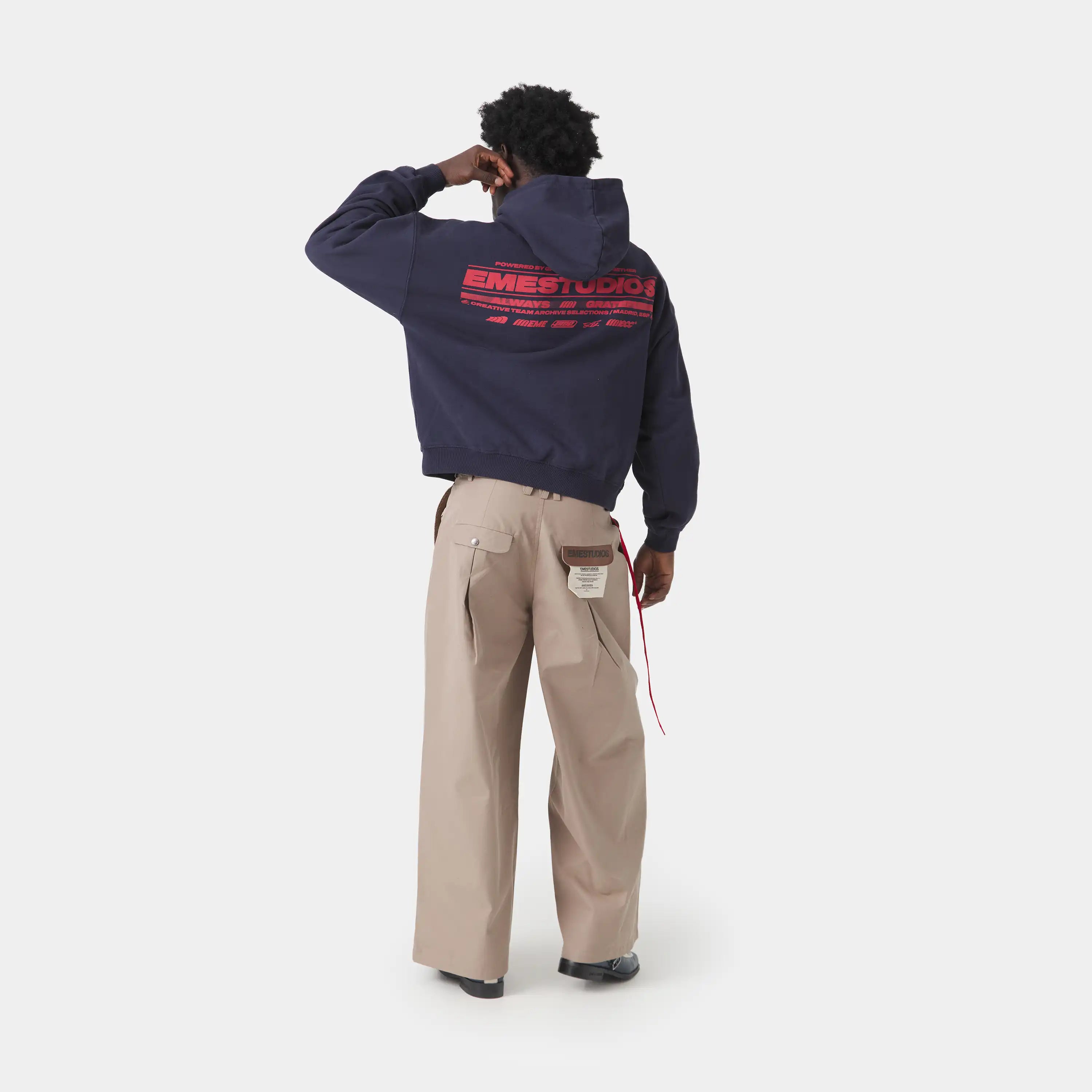 West Navy Oversized Hoodie