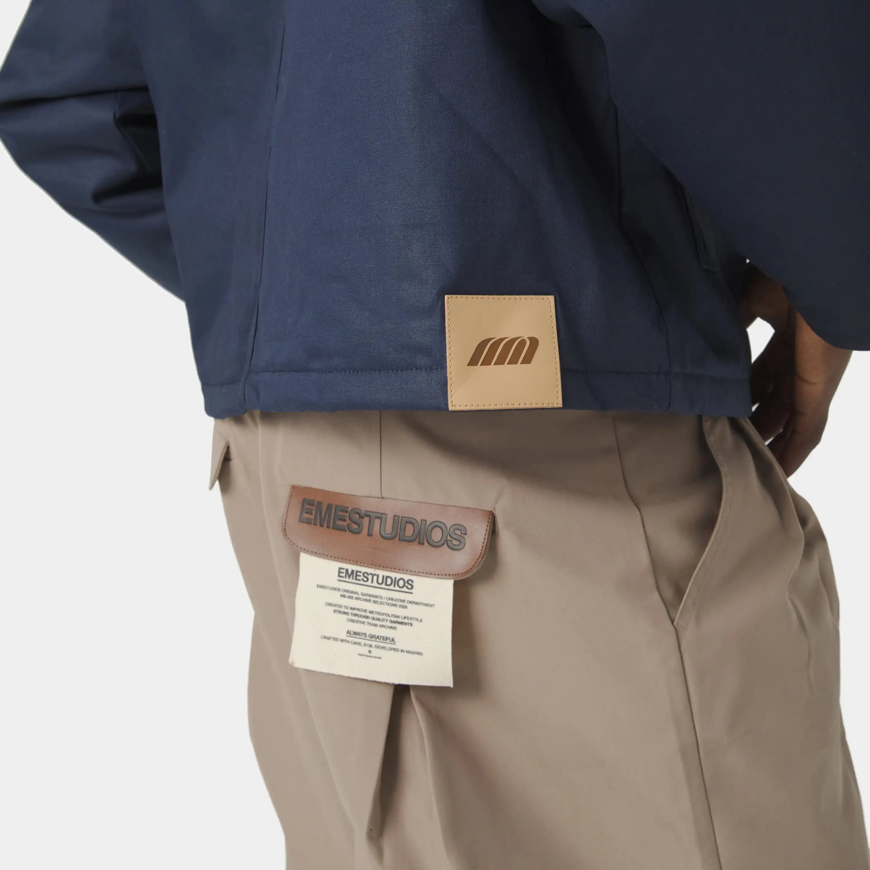 Ethos Navy Boxy Jacket