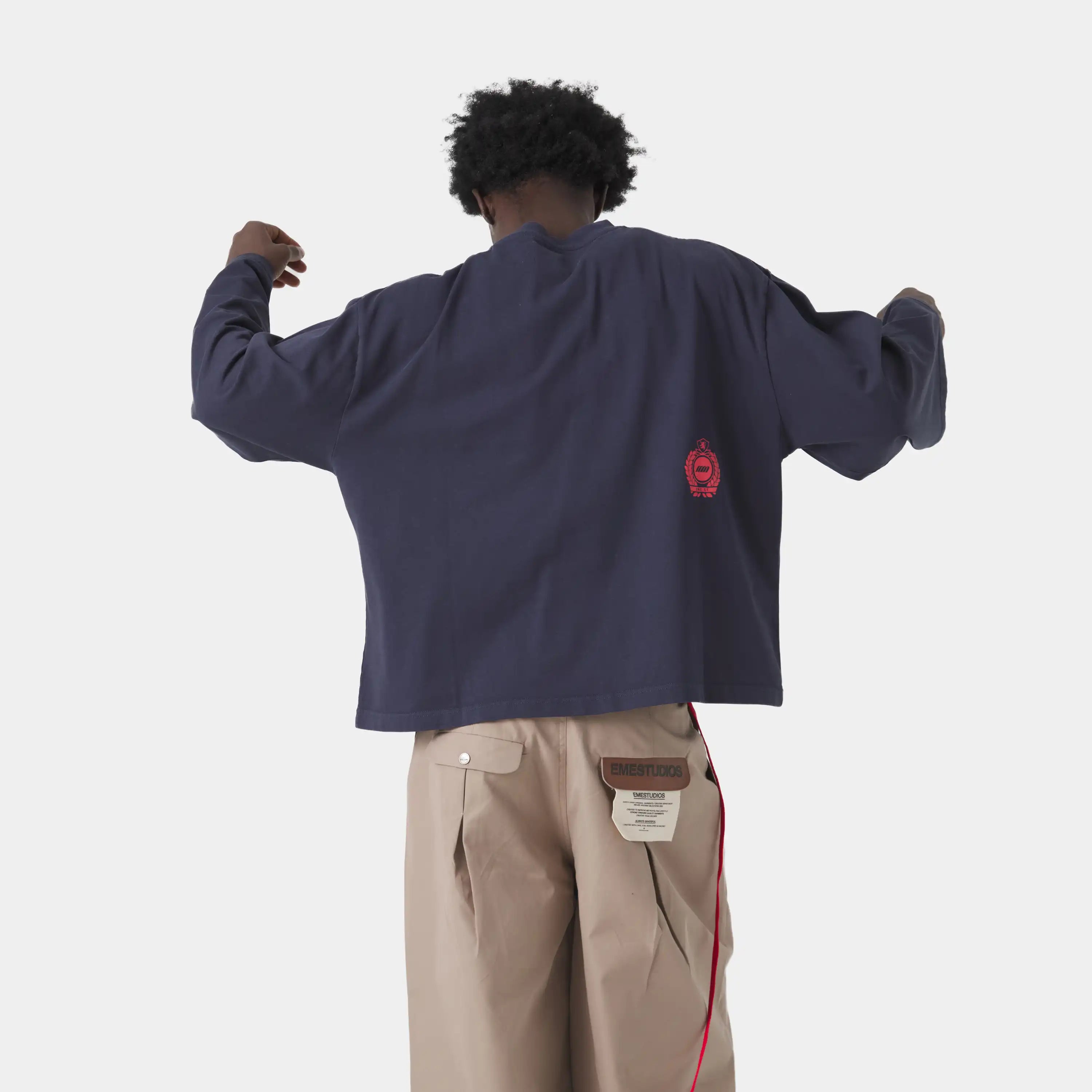 Bound Navy Long Sleeve