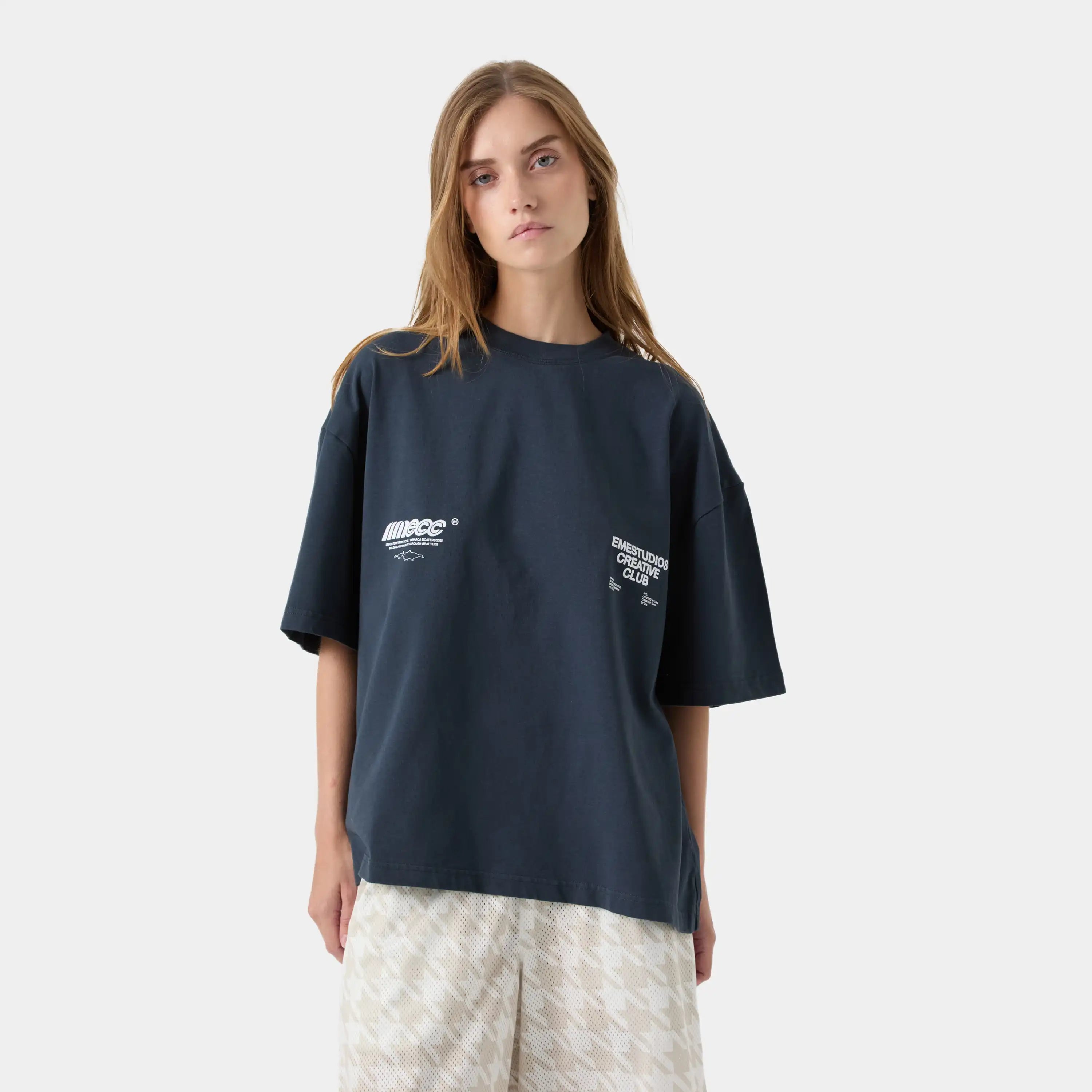 ECC Navy Oversized Tee