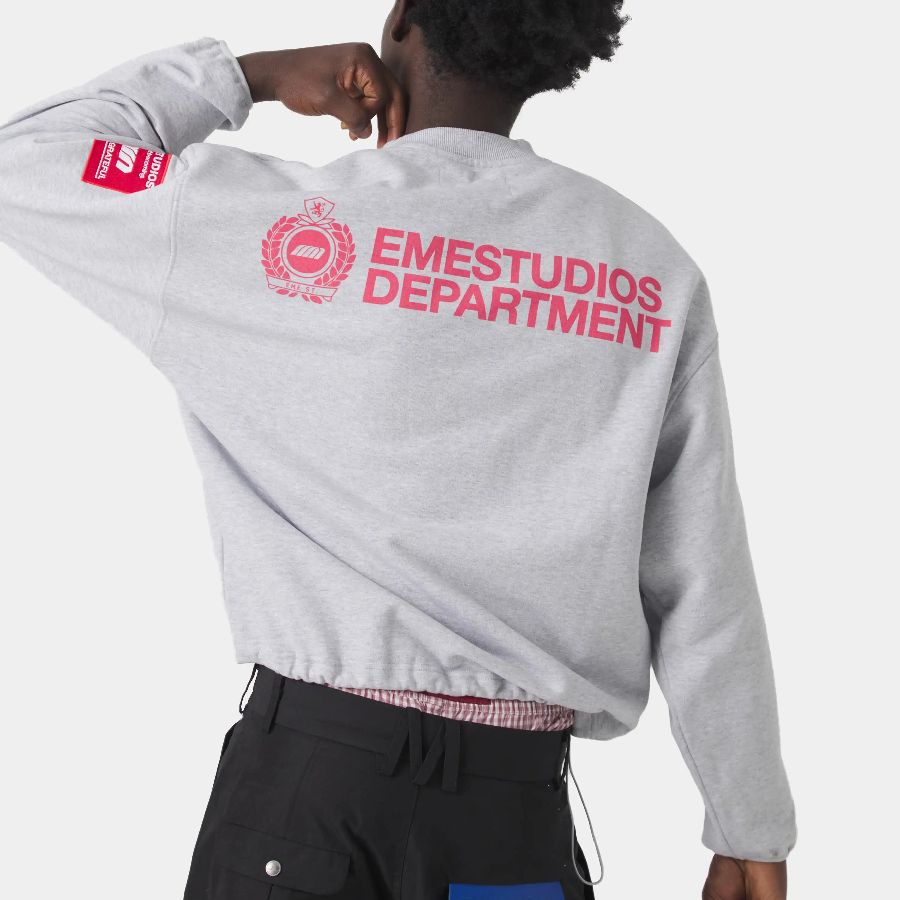 Building Heather Grey Crewneck