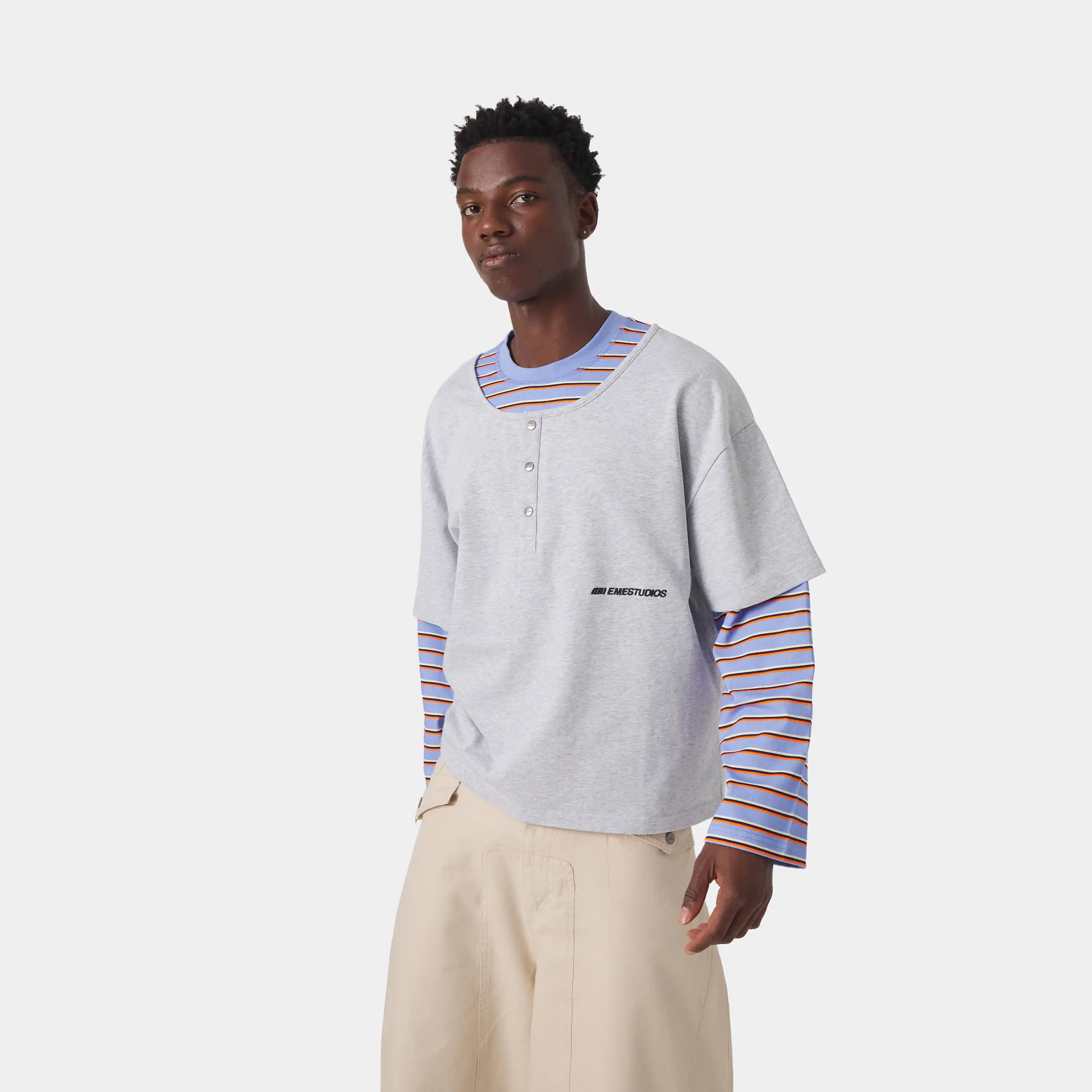 Double Collar Long Sleeve