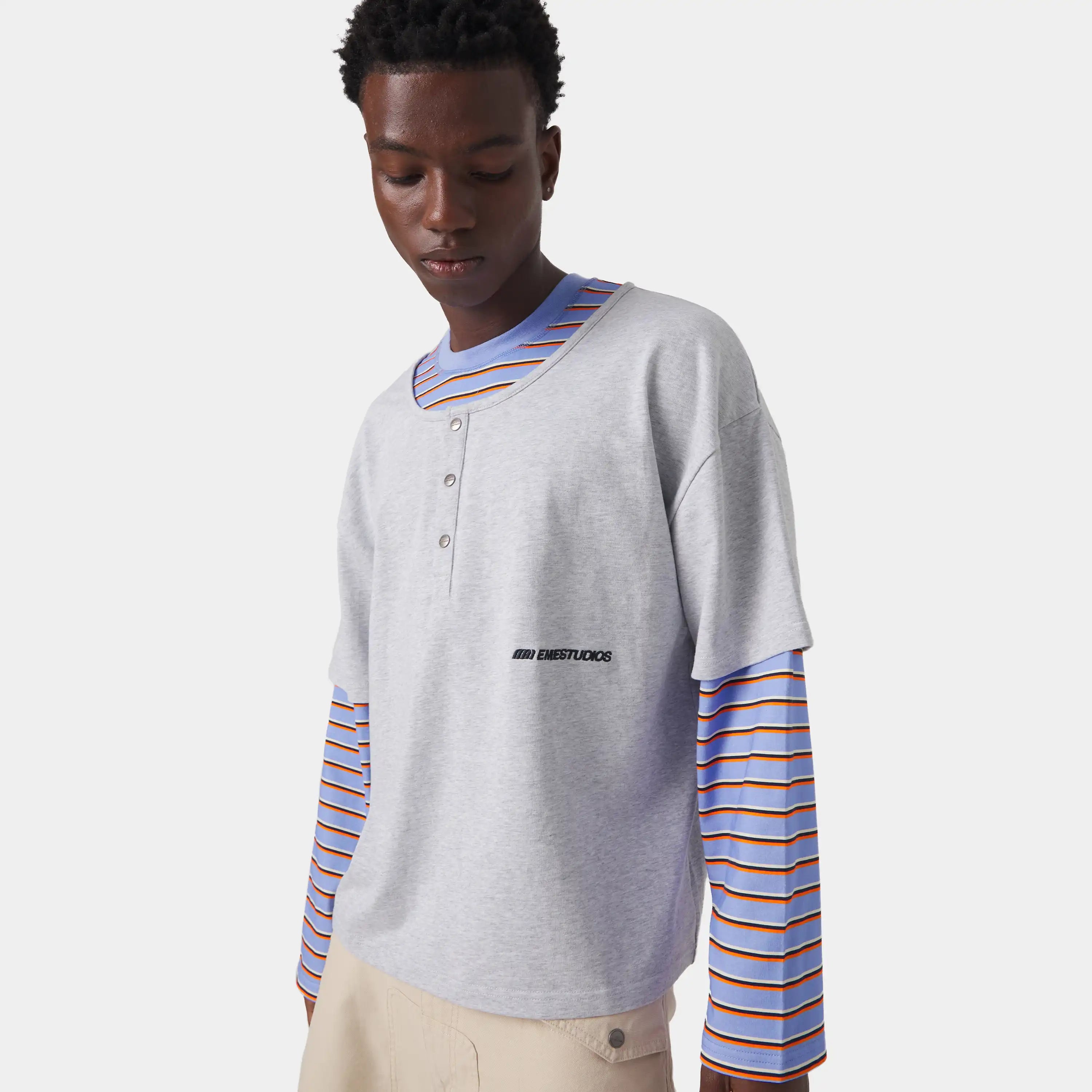 Double Collar Long Sleeve