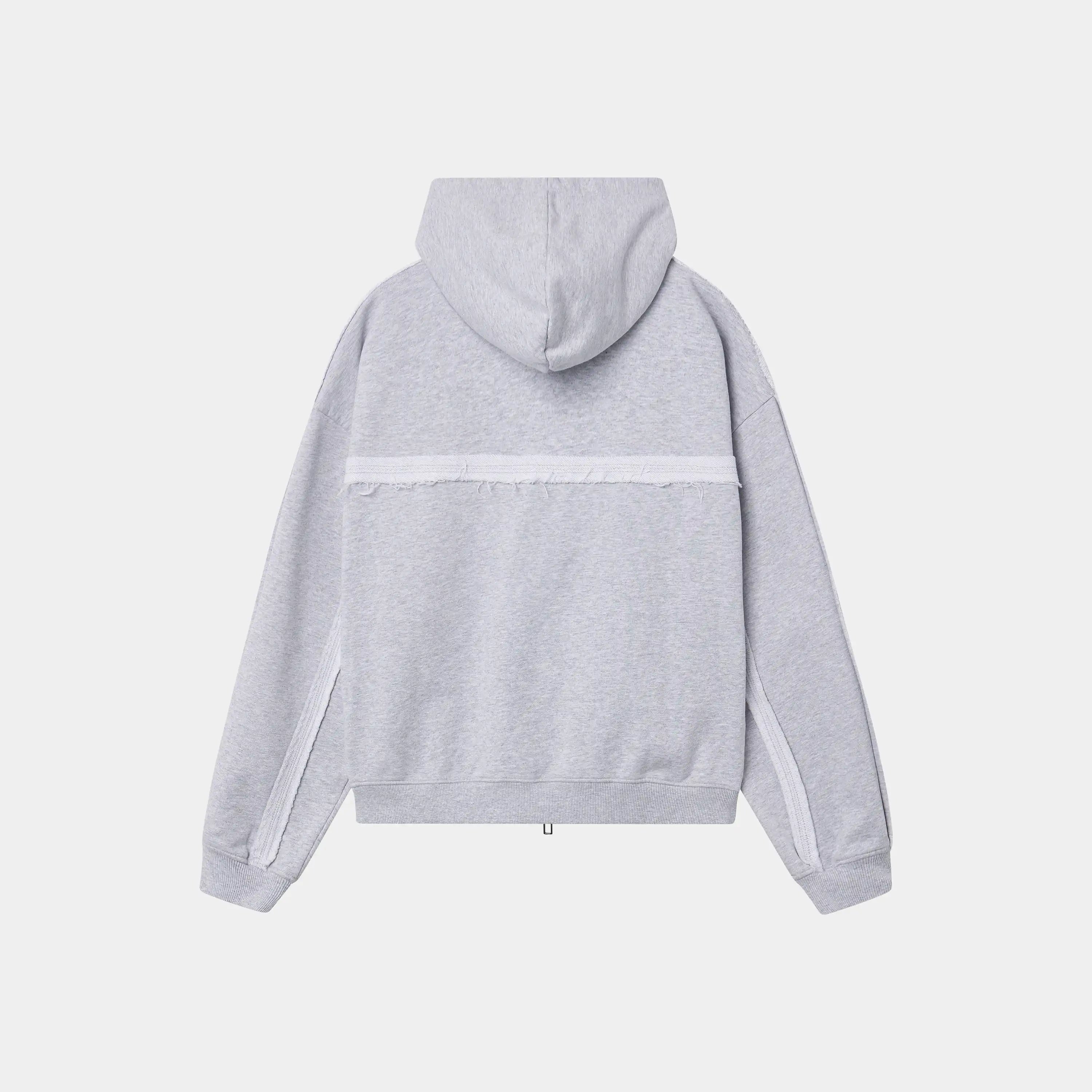 Gummy Grey Cropped Full Zip
