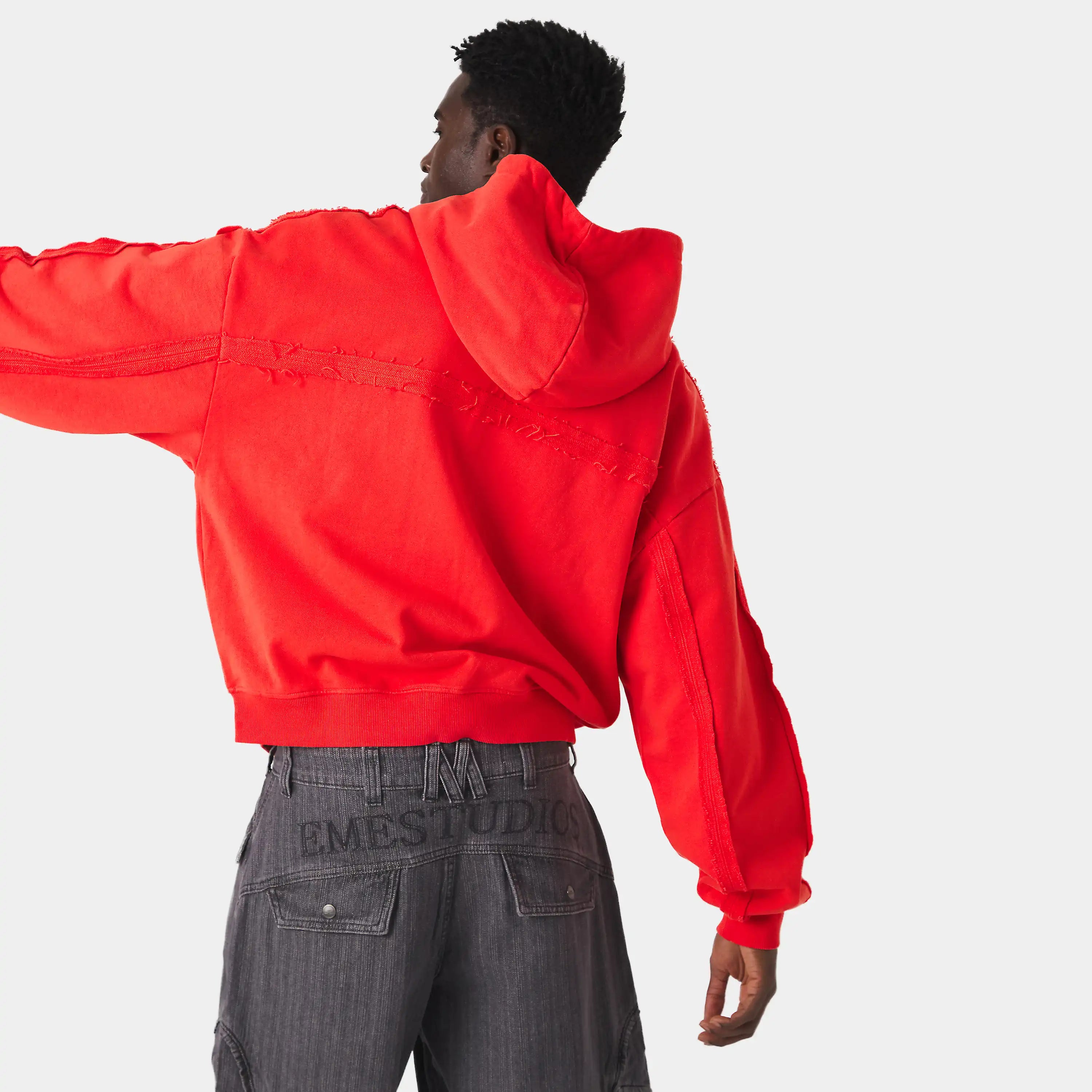 Gummy Poppy Red Cropped Full Zip