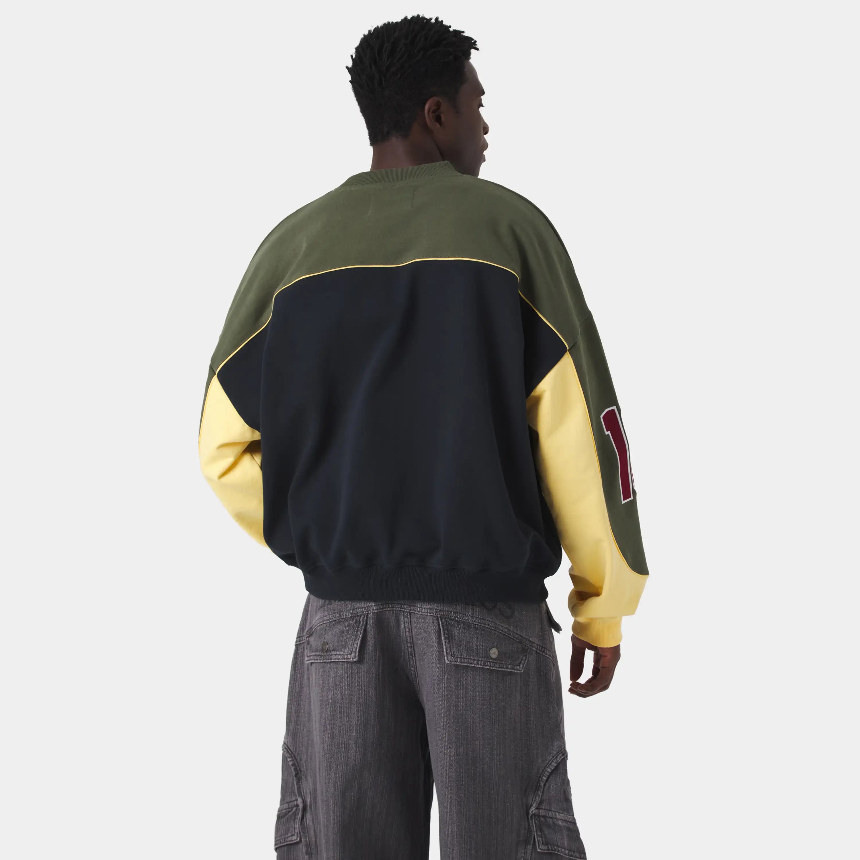 Campus Navy Oversized Crewneck