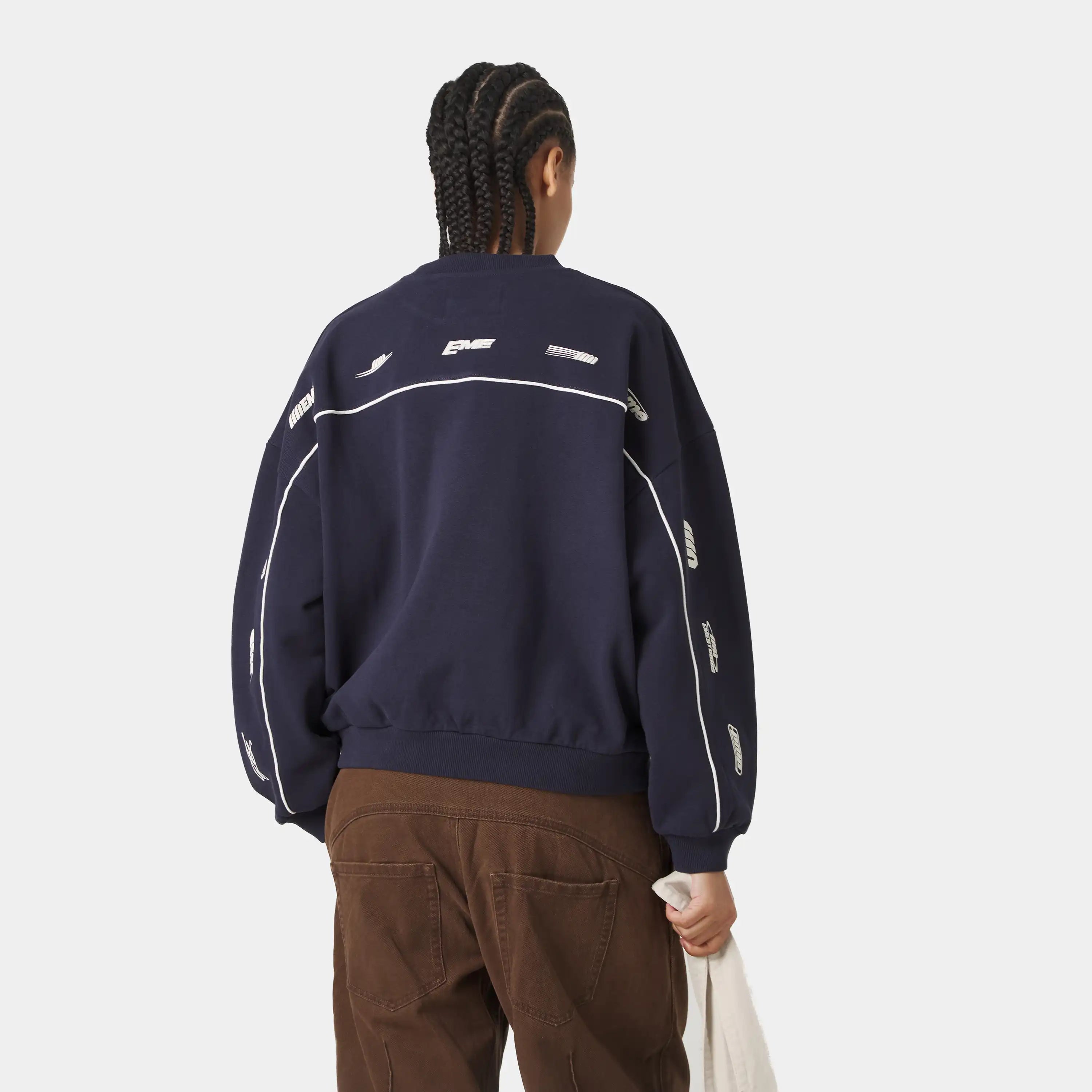 Zenit Navy Oversized Crewneck