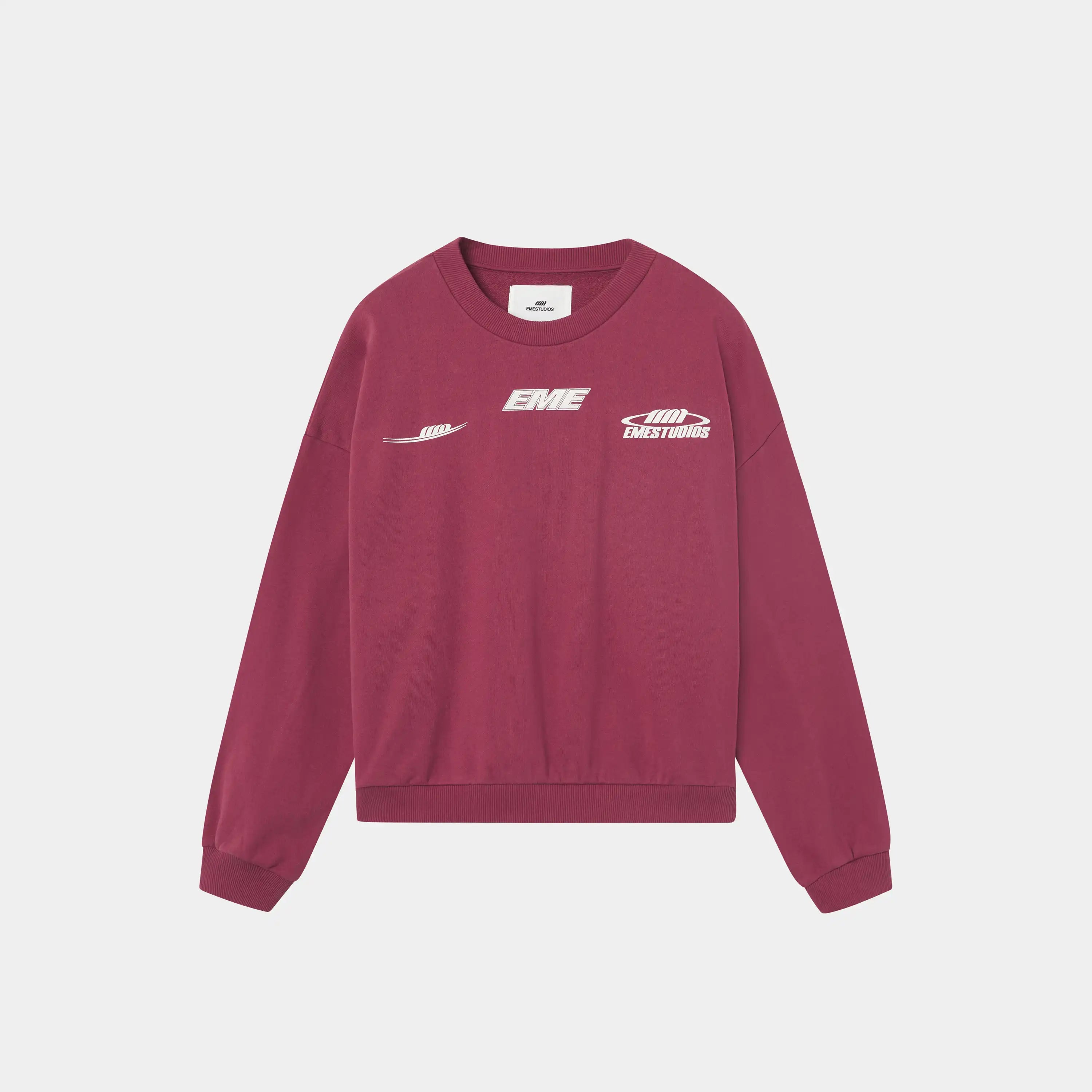 Zenit Burgundy Oversized Crewneck