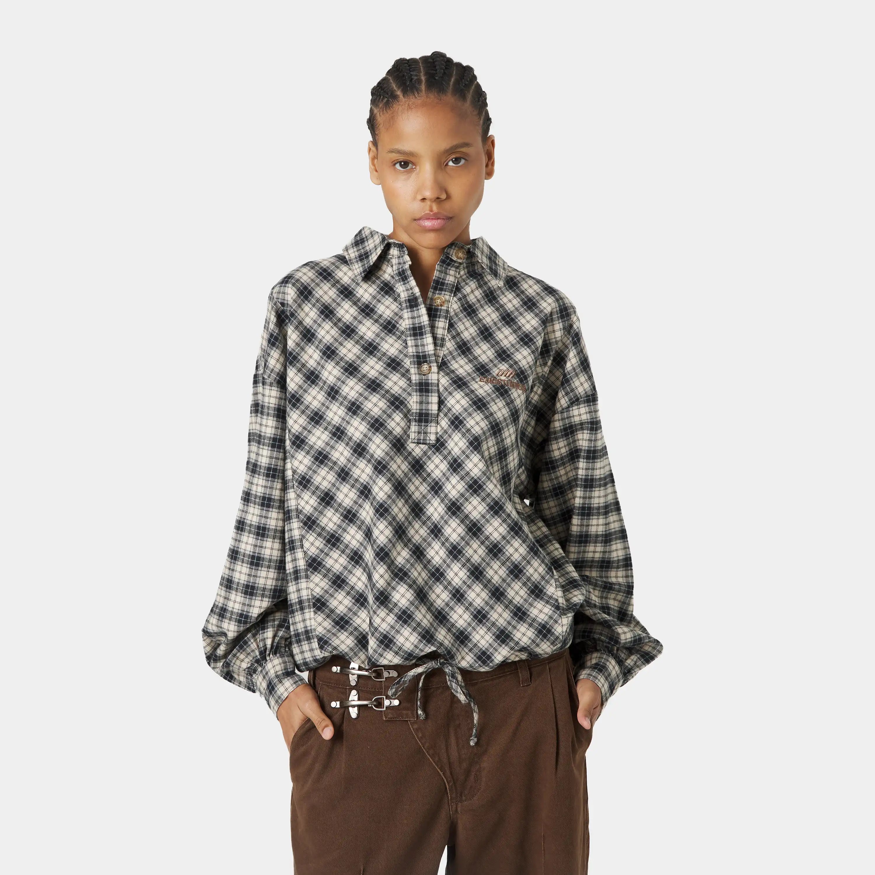 Fitz Popover Chocolate Shirt