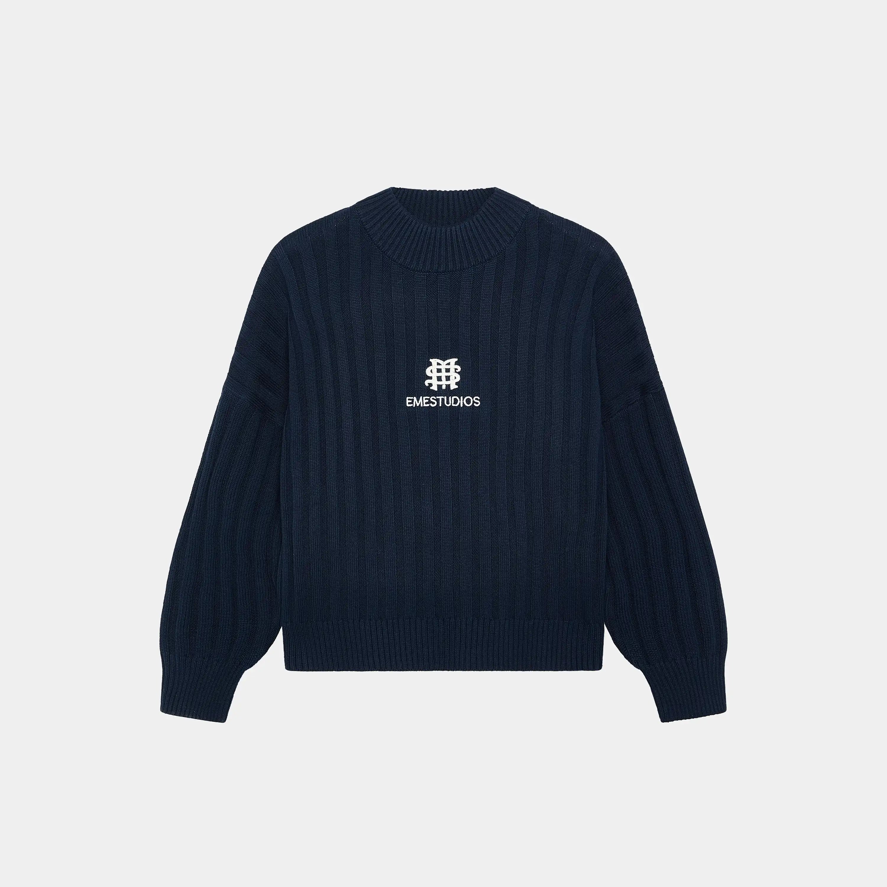 Badge Navy Knit