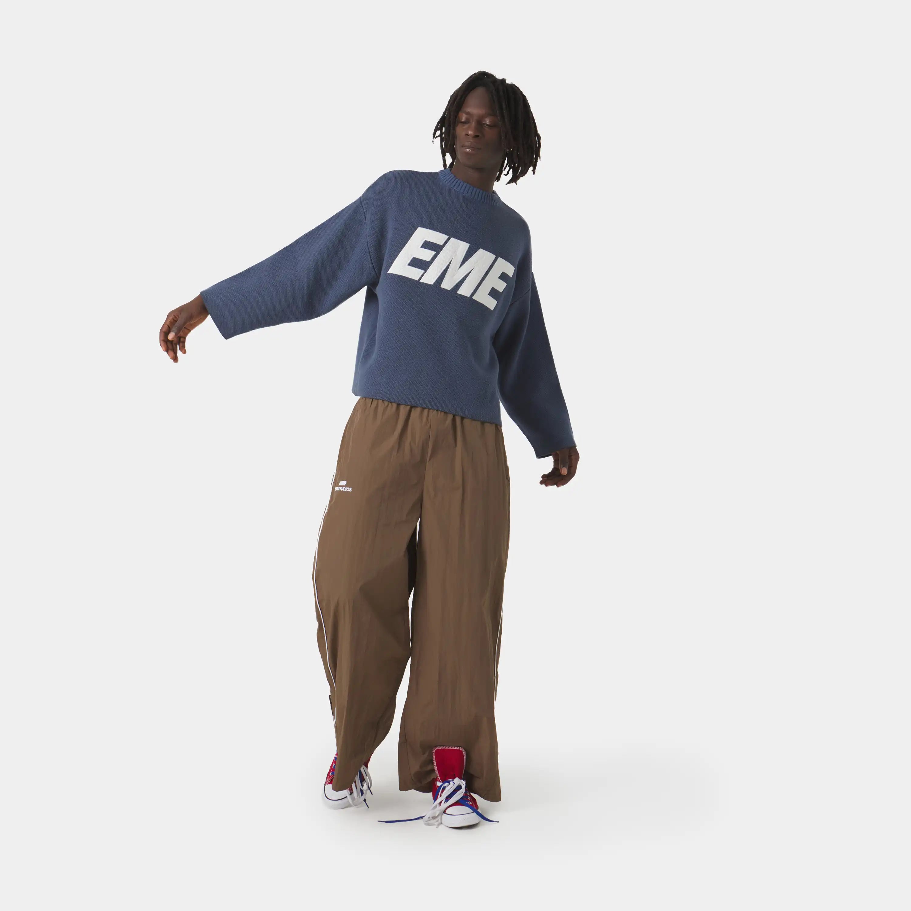 Flux Navy Knit Sweater