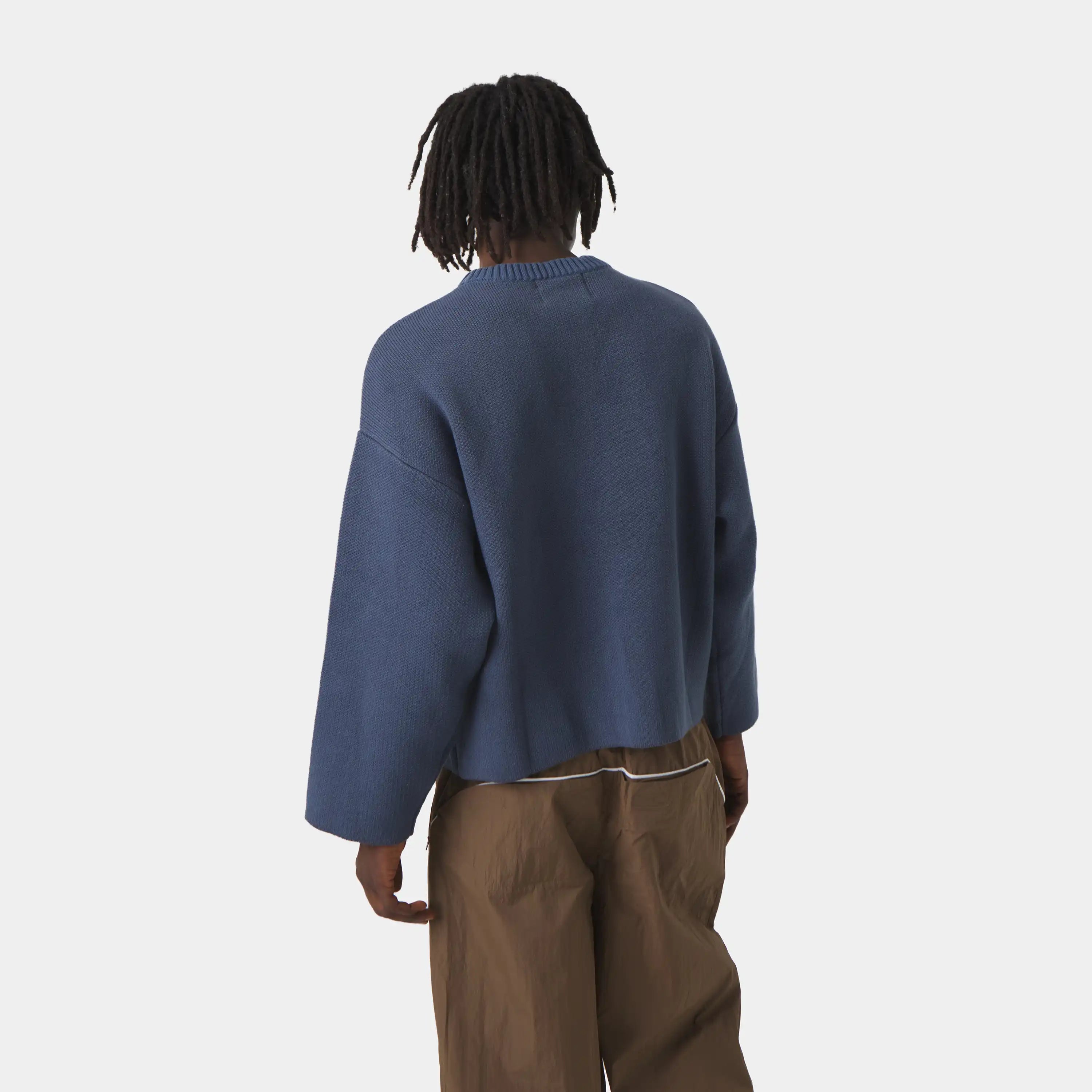 Flux Navy Knit Sweater