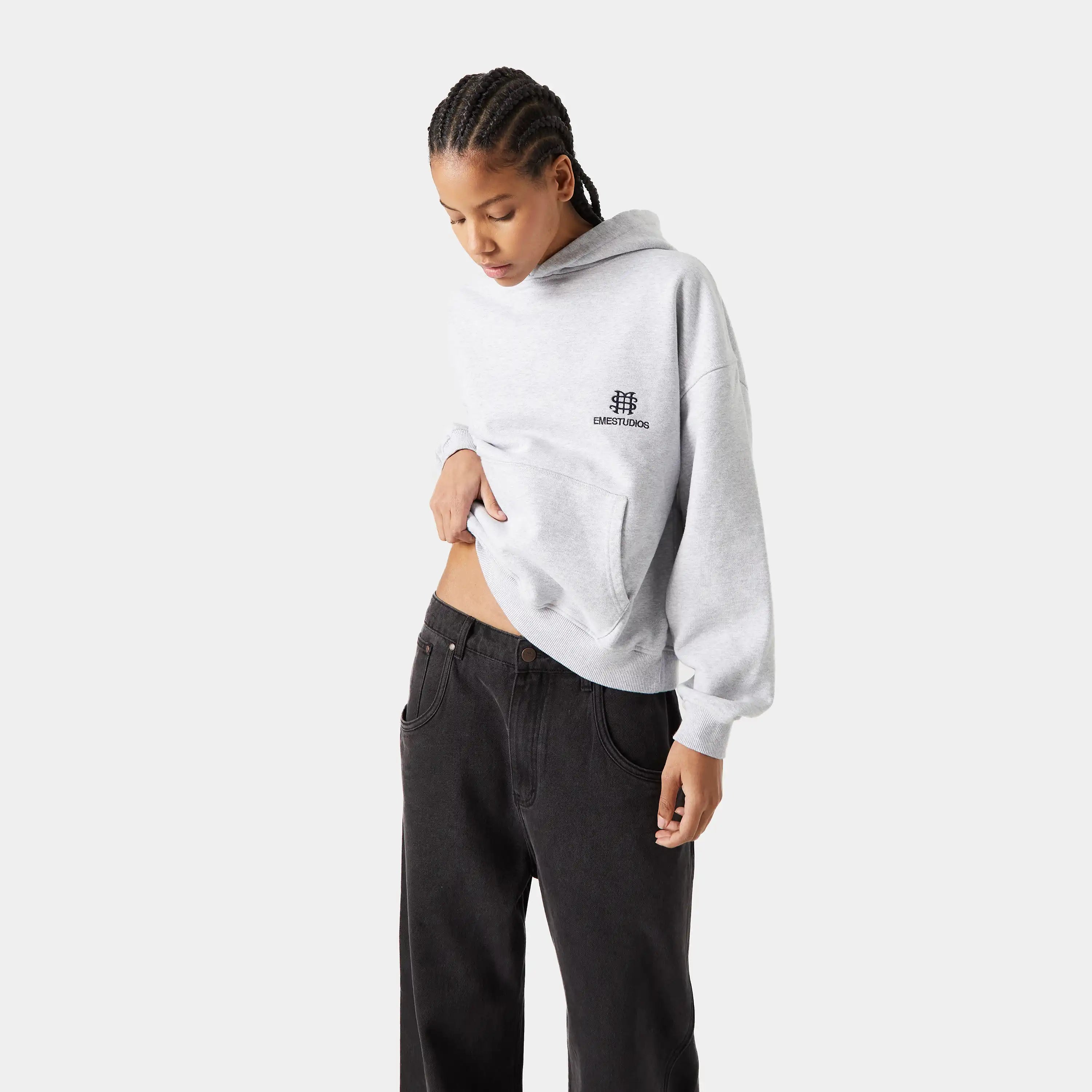 Daily Heather Grey Oversized Hoodie