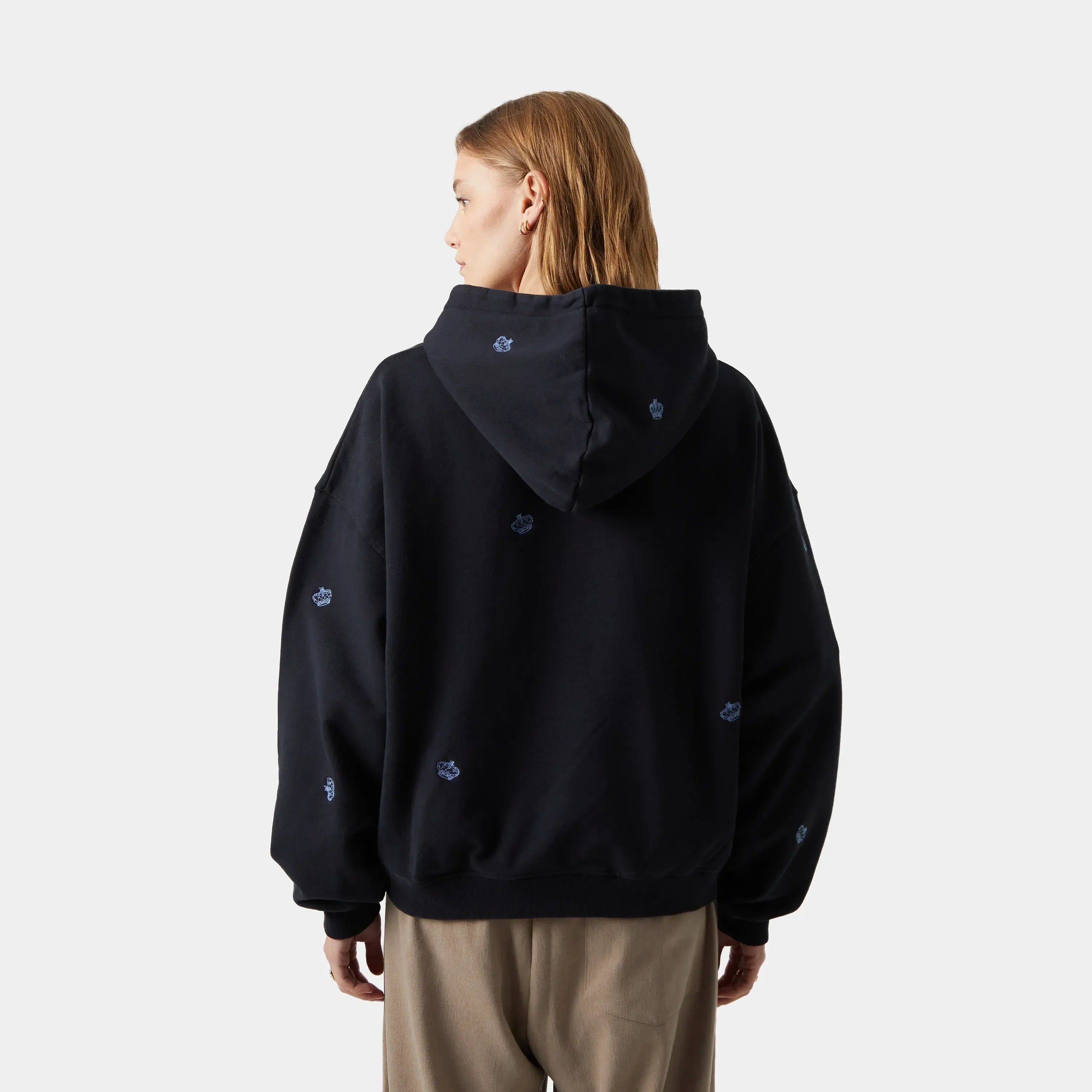Crown Navy Hoodie