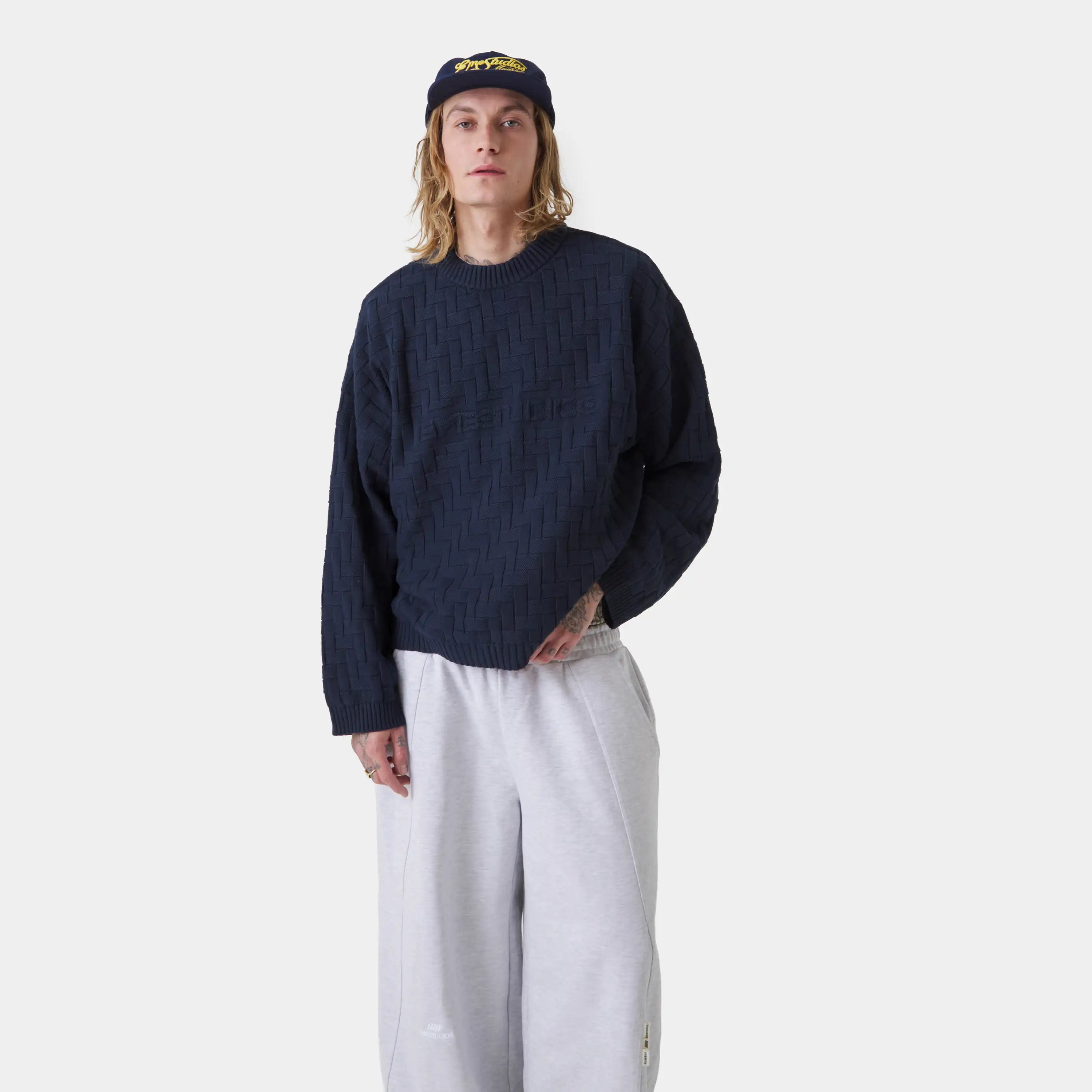 Brick Night Sky Knit Sweater