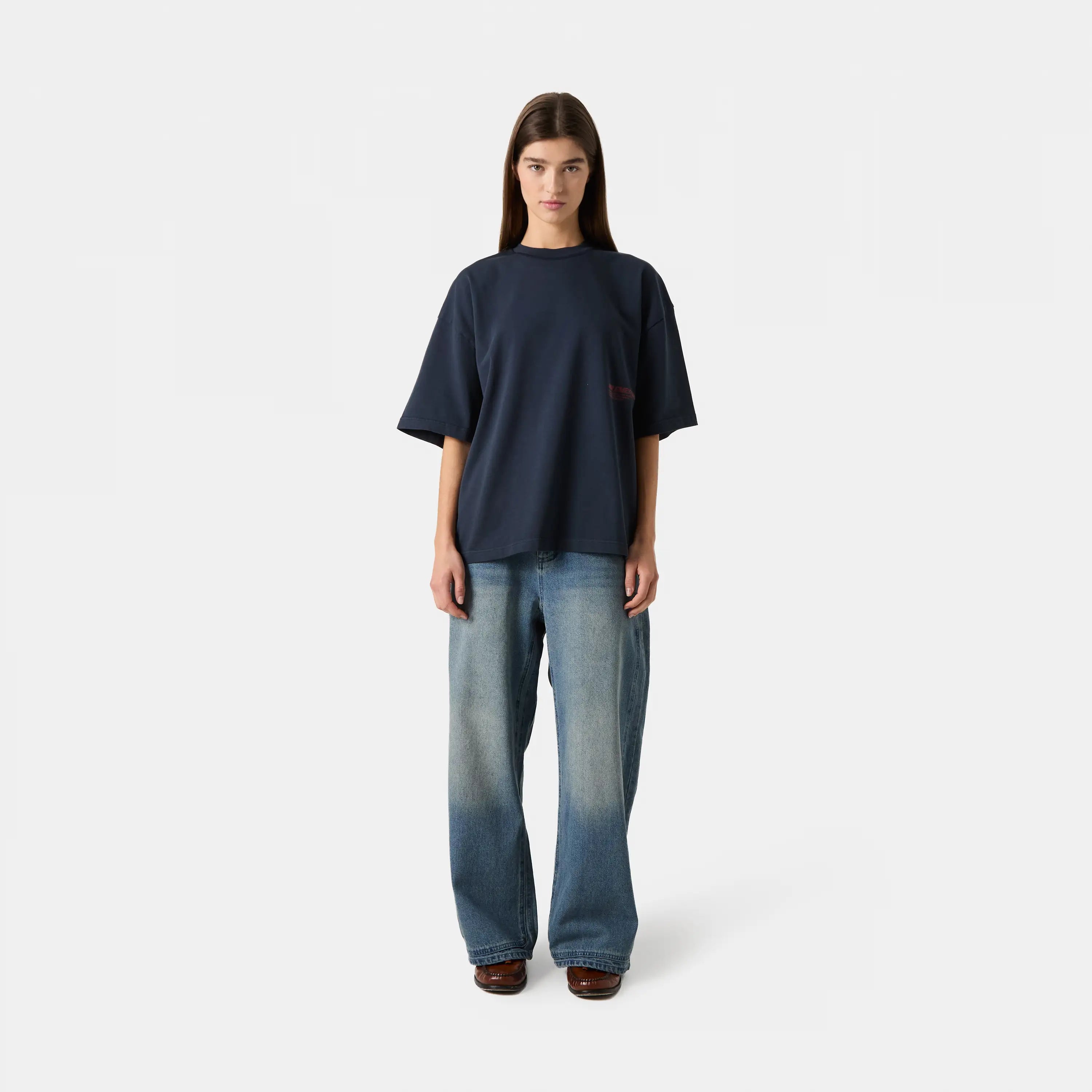 Roots Navy Oversized Tee