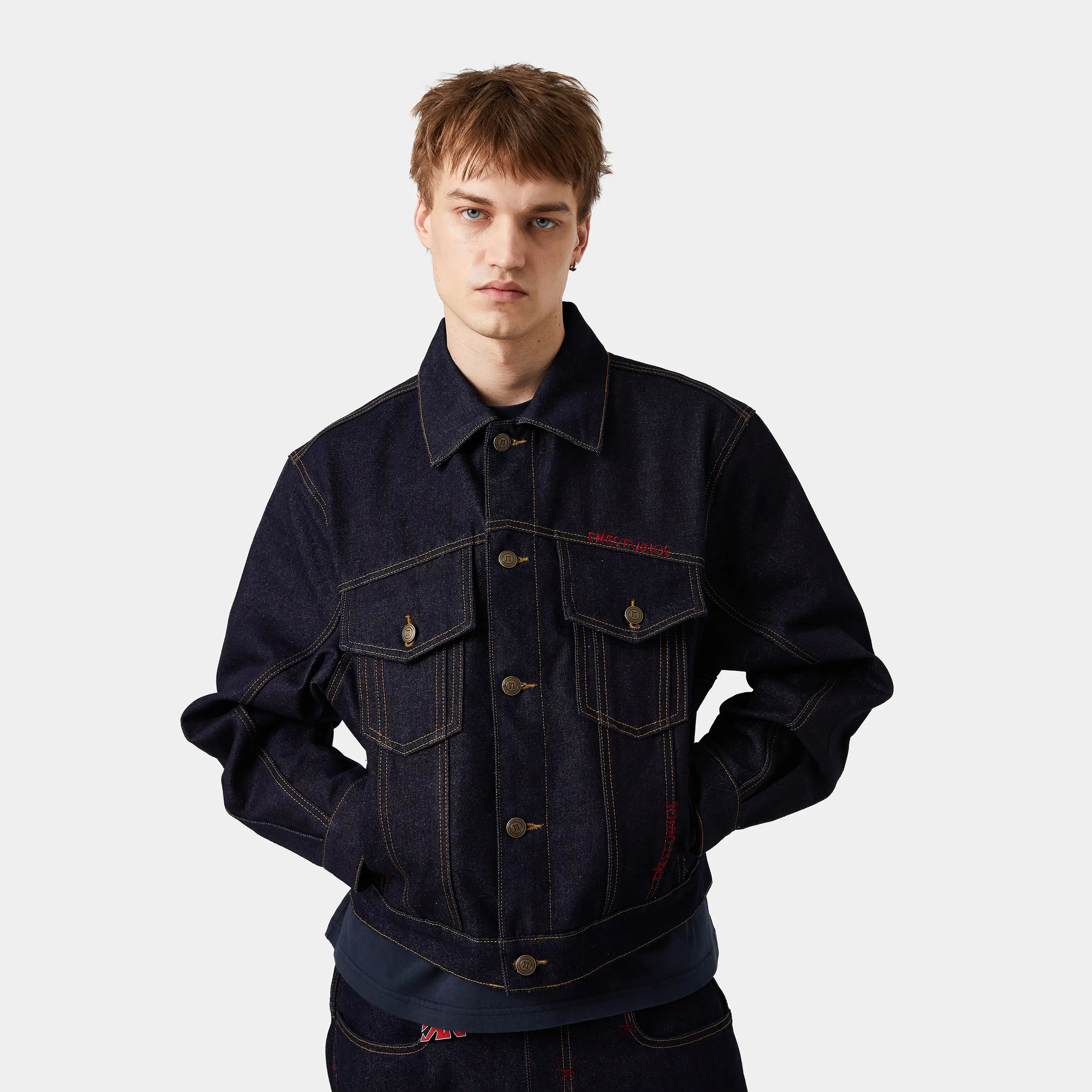 Frisona Raw Denim Boxy Jacket