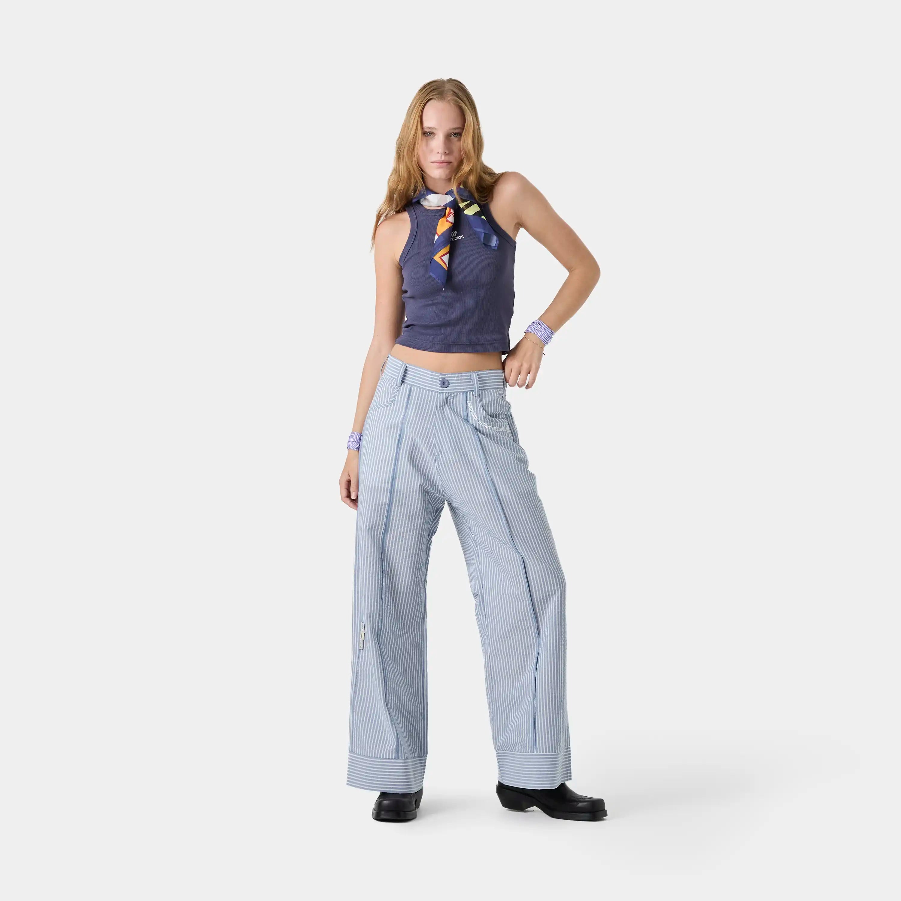 Striped Frost Baggy Pants