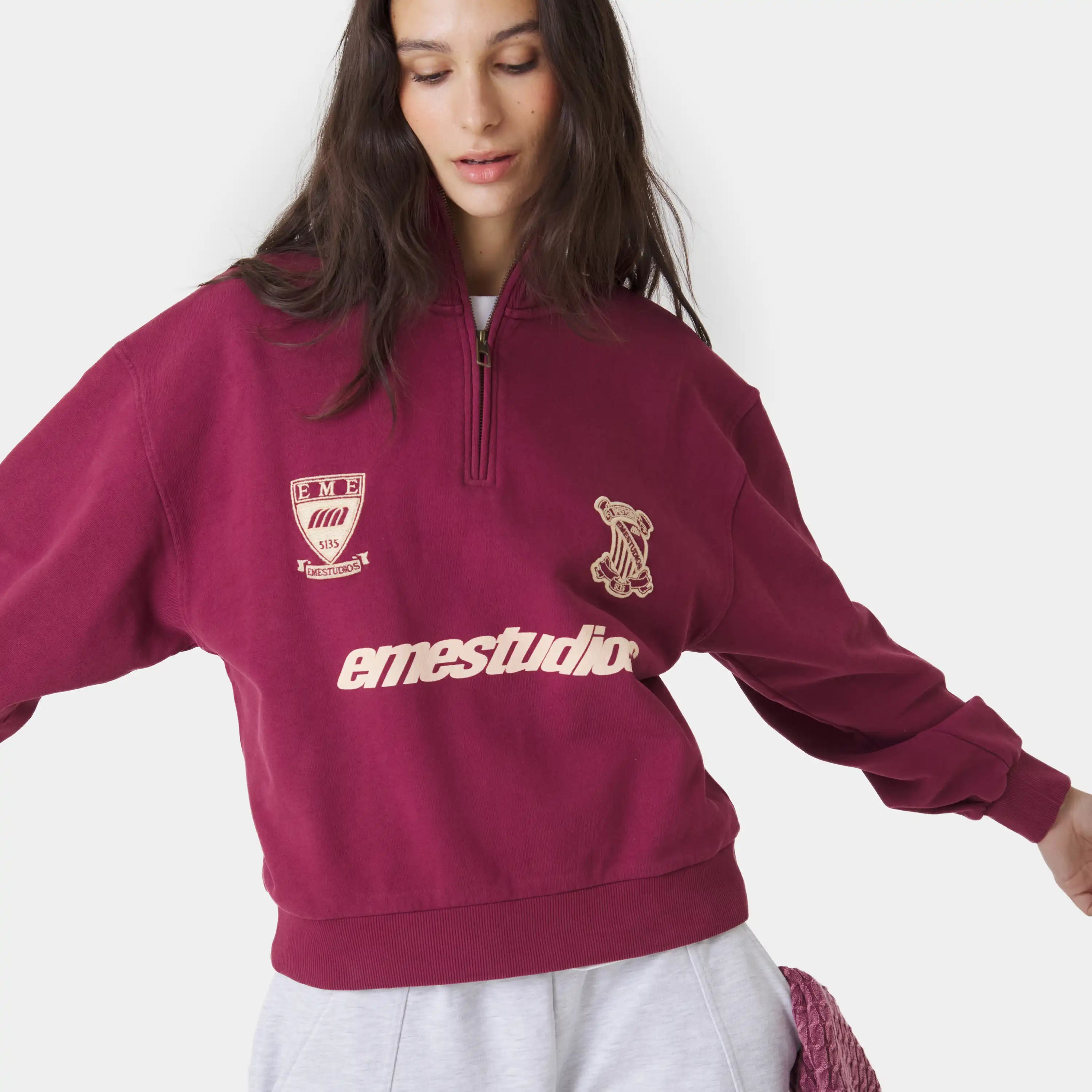 Peak Burgundy Half Zip