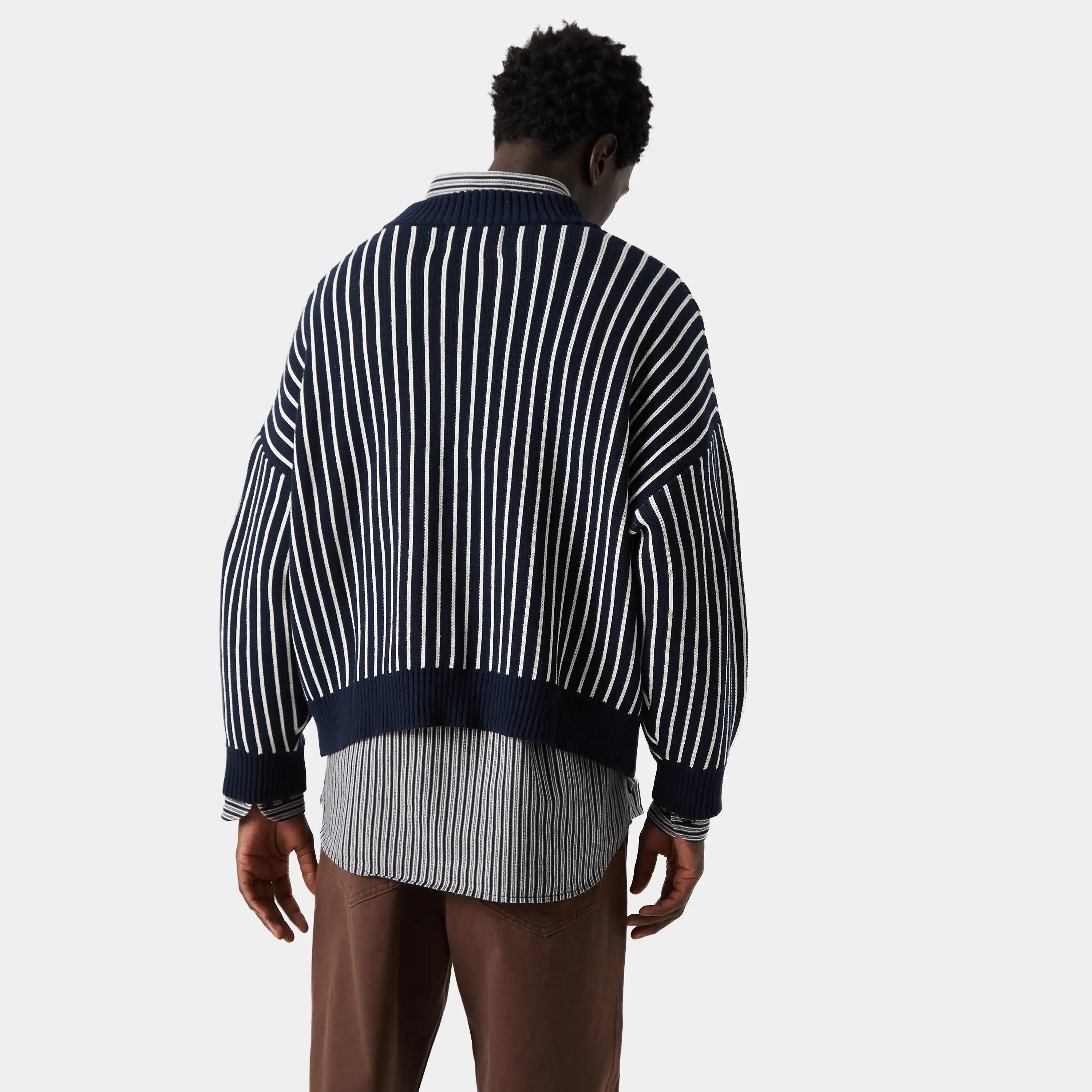 Badge Navy Stripes Knit