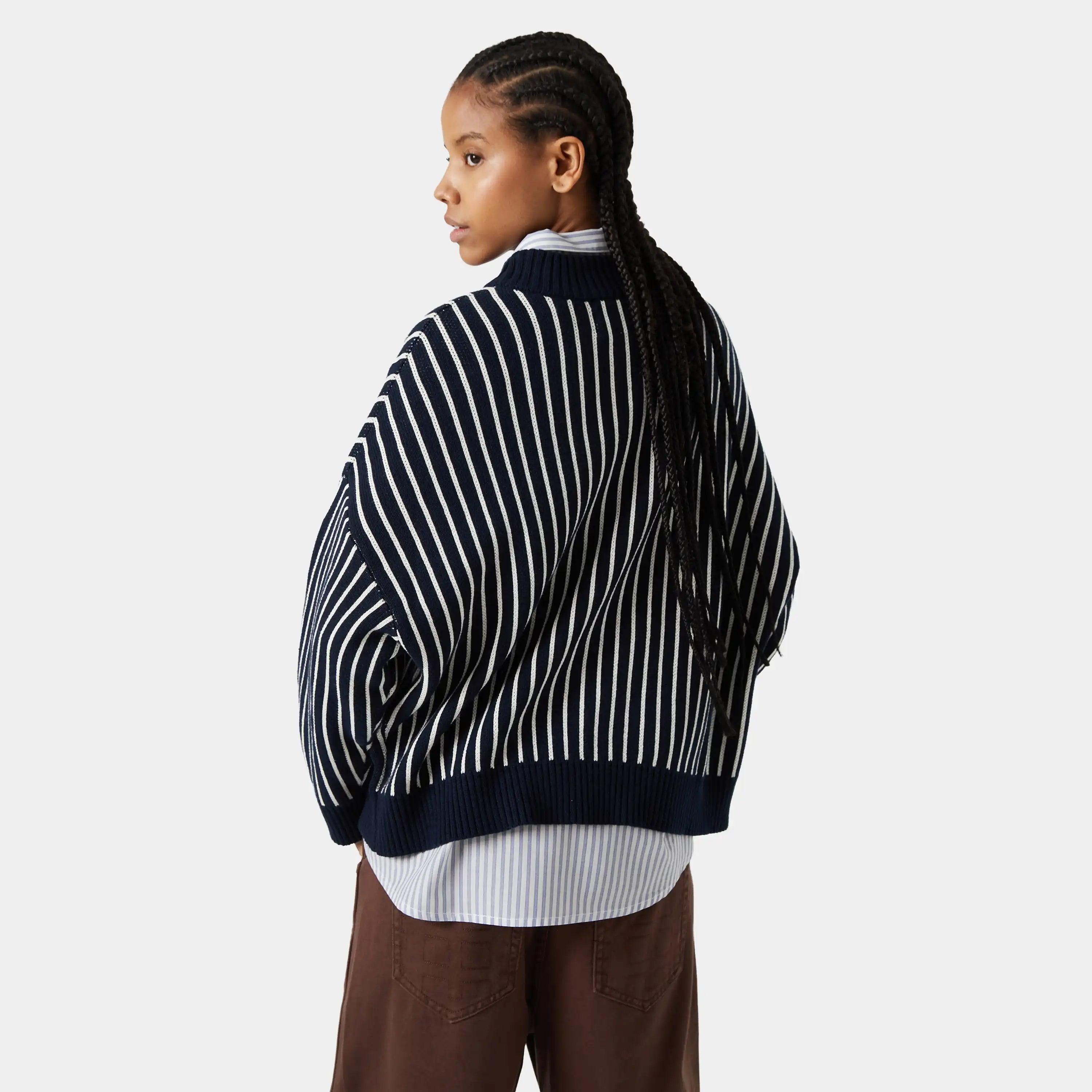 Badge Navy Stripes Knit