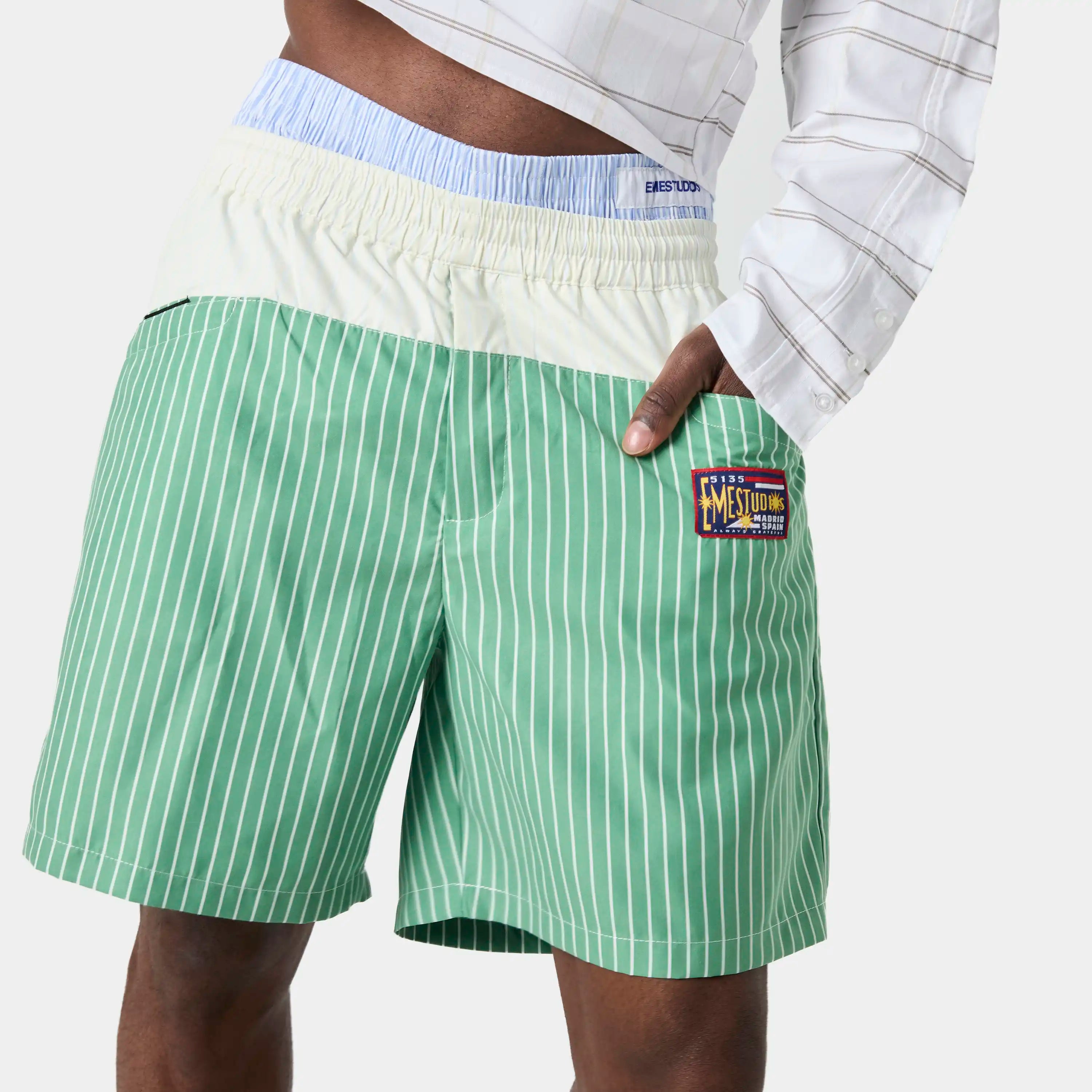 Gary Striped Swim Trunks