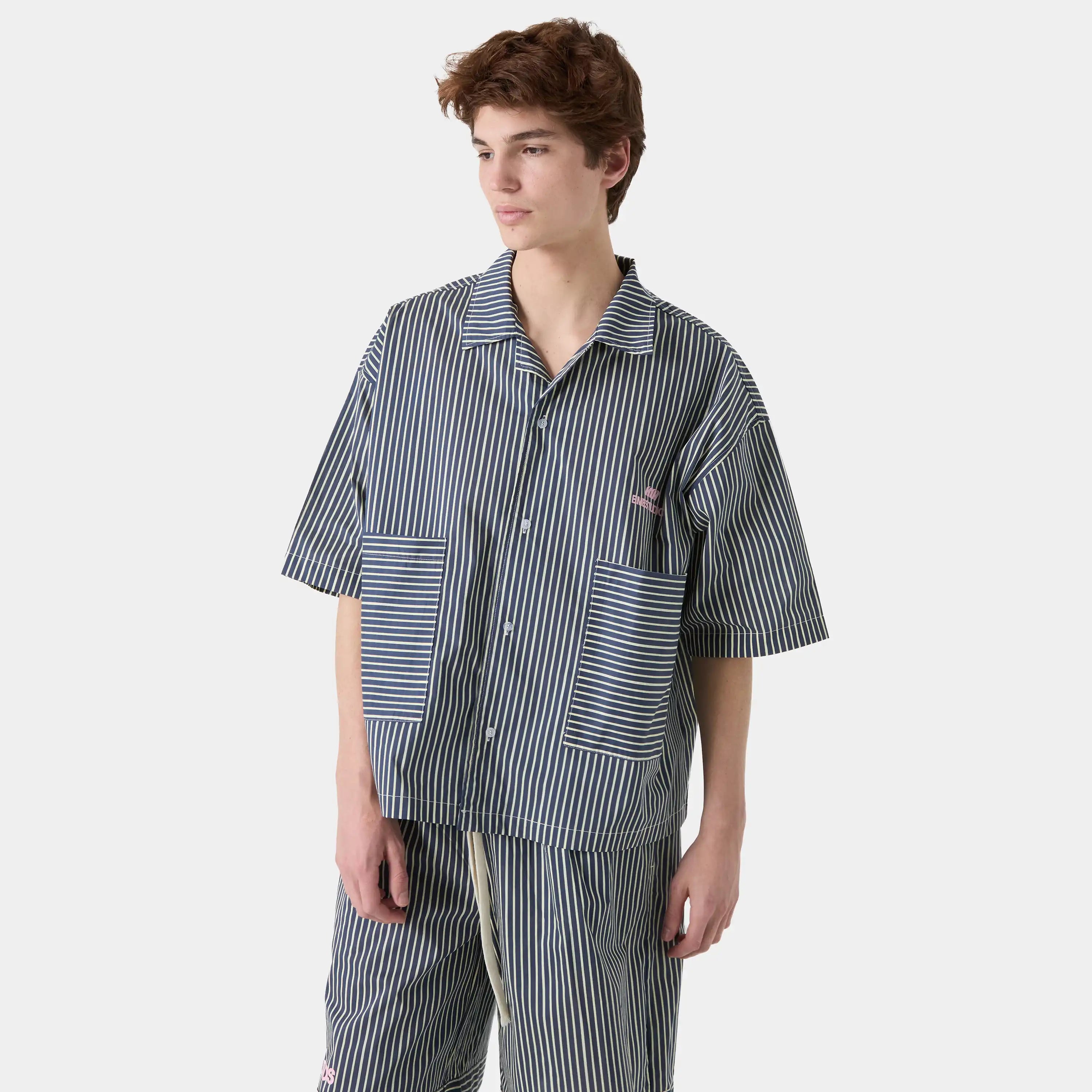 Pyjama Boxy Top Navy