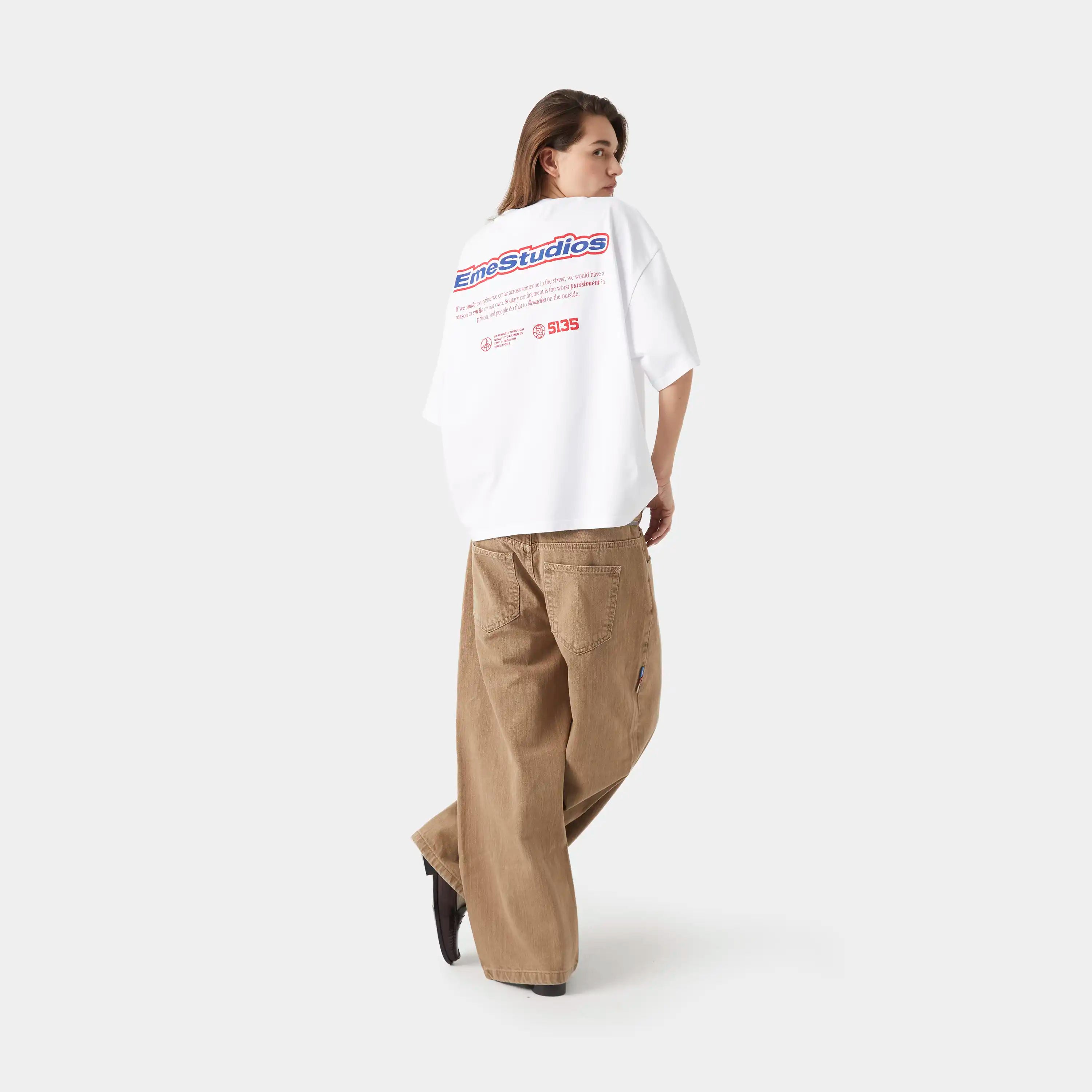Grin Blued Oversized Tee
