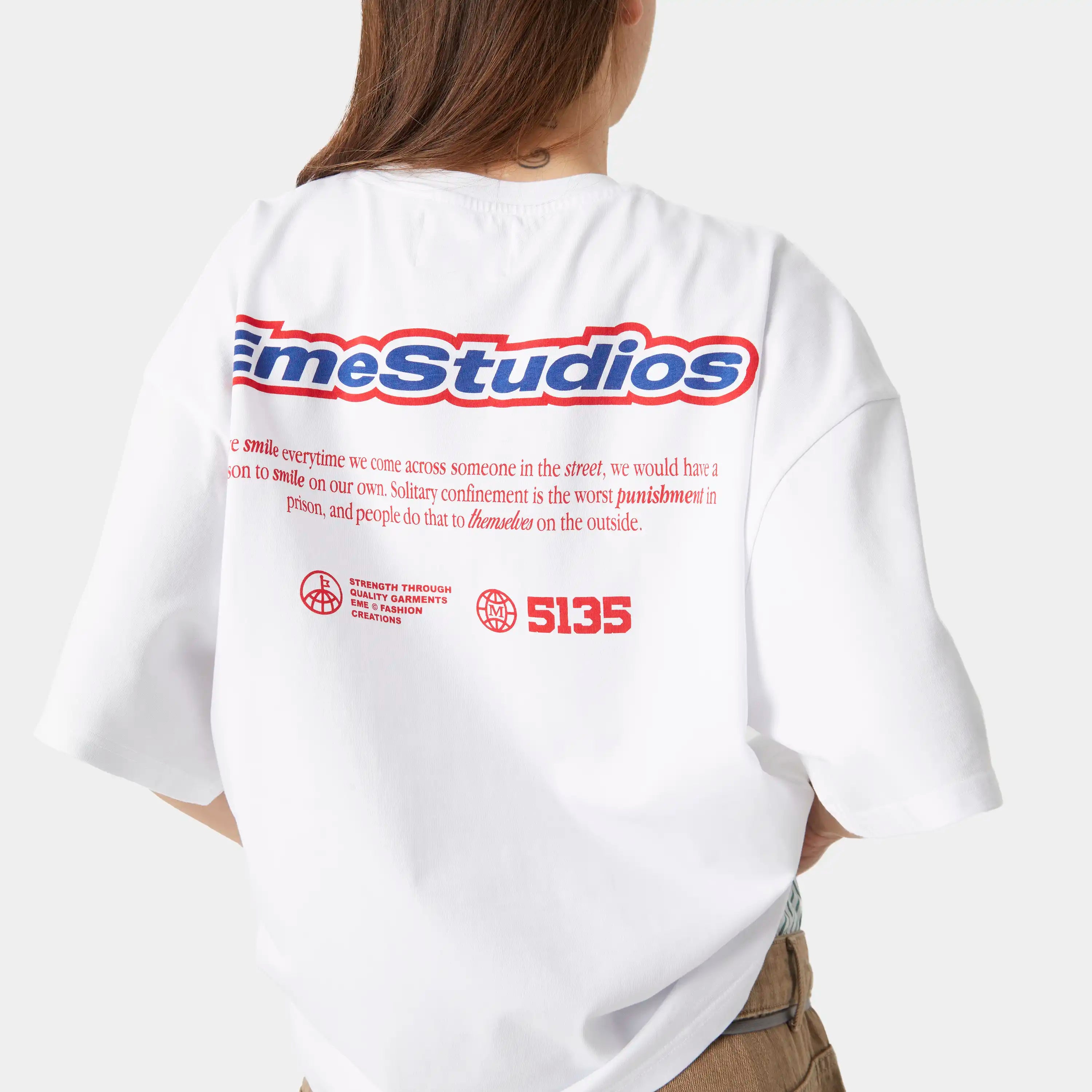 Grin Blued Oversized Tee