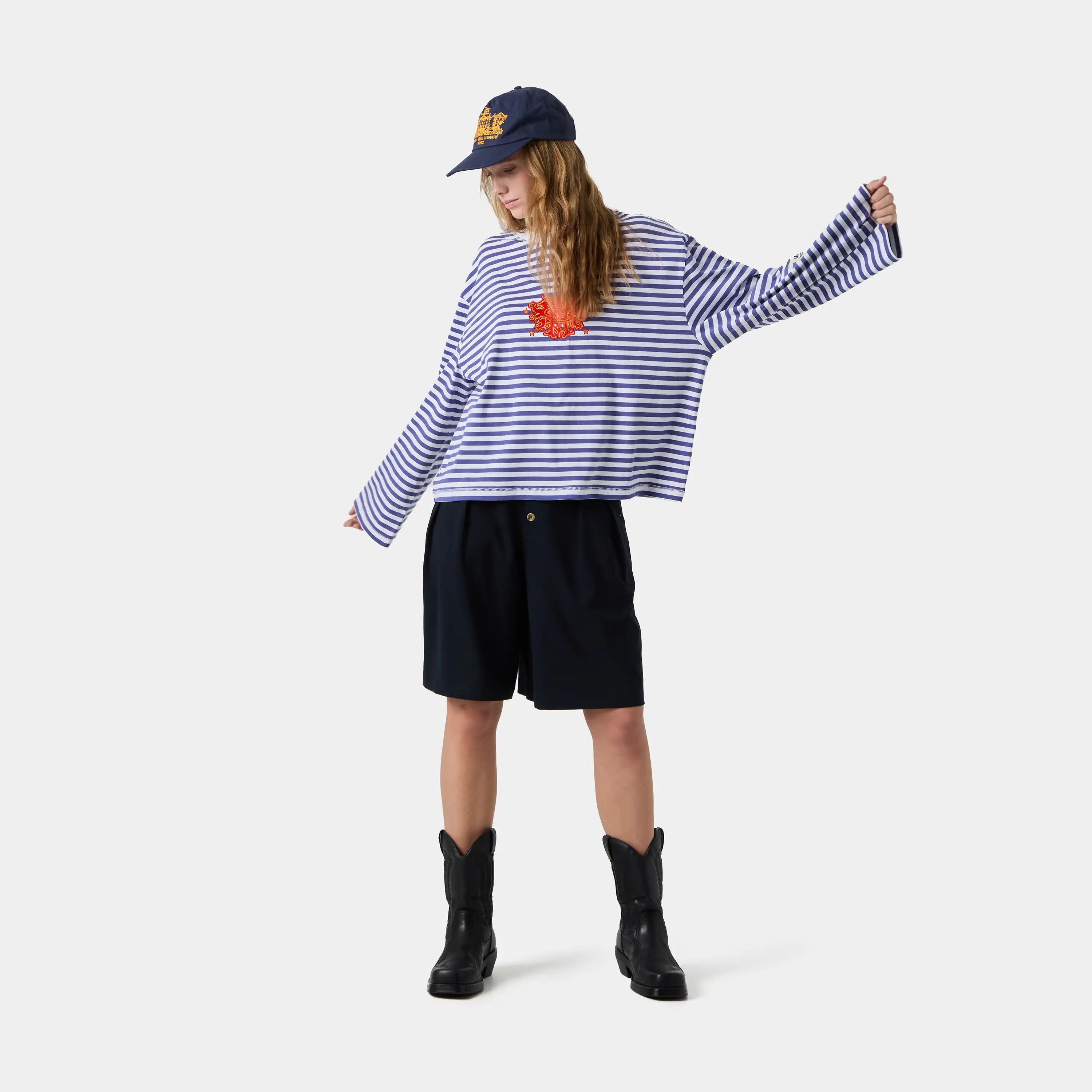 Horizon Striped Deep Cobalt LS