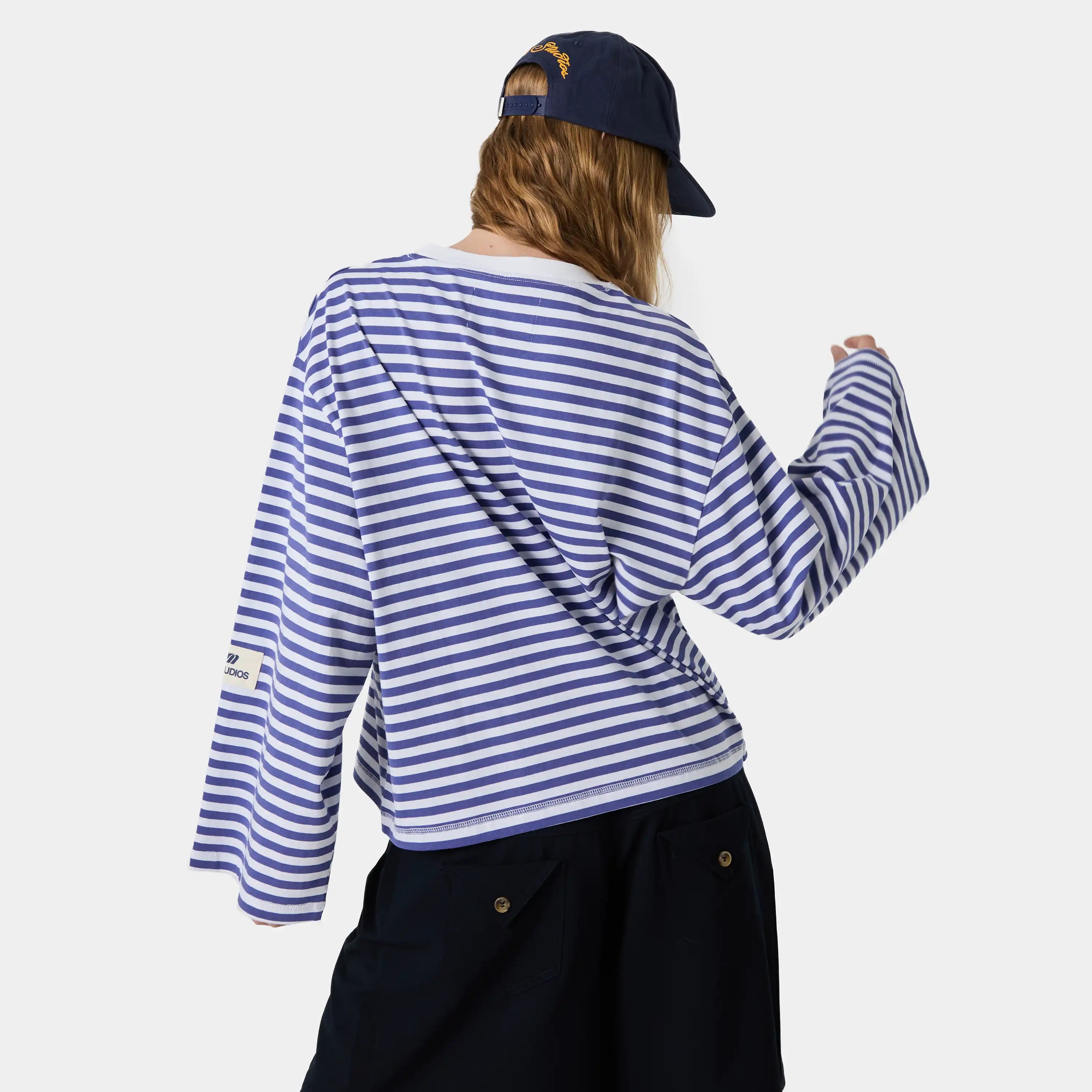 Horizon Striped Deep Cobalt LS