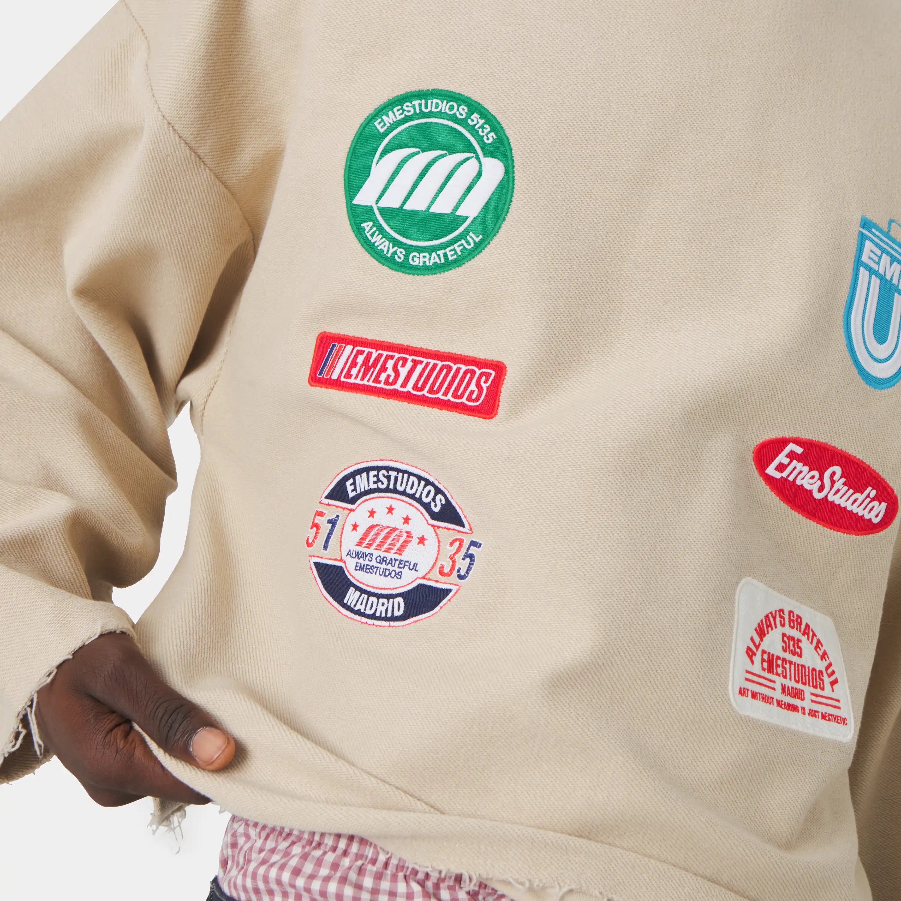 Patches Sand Crewneck