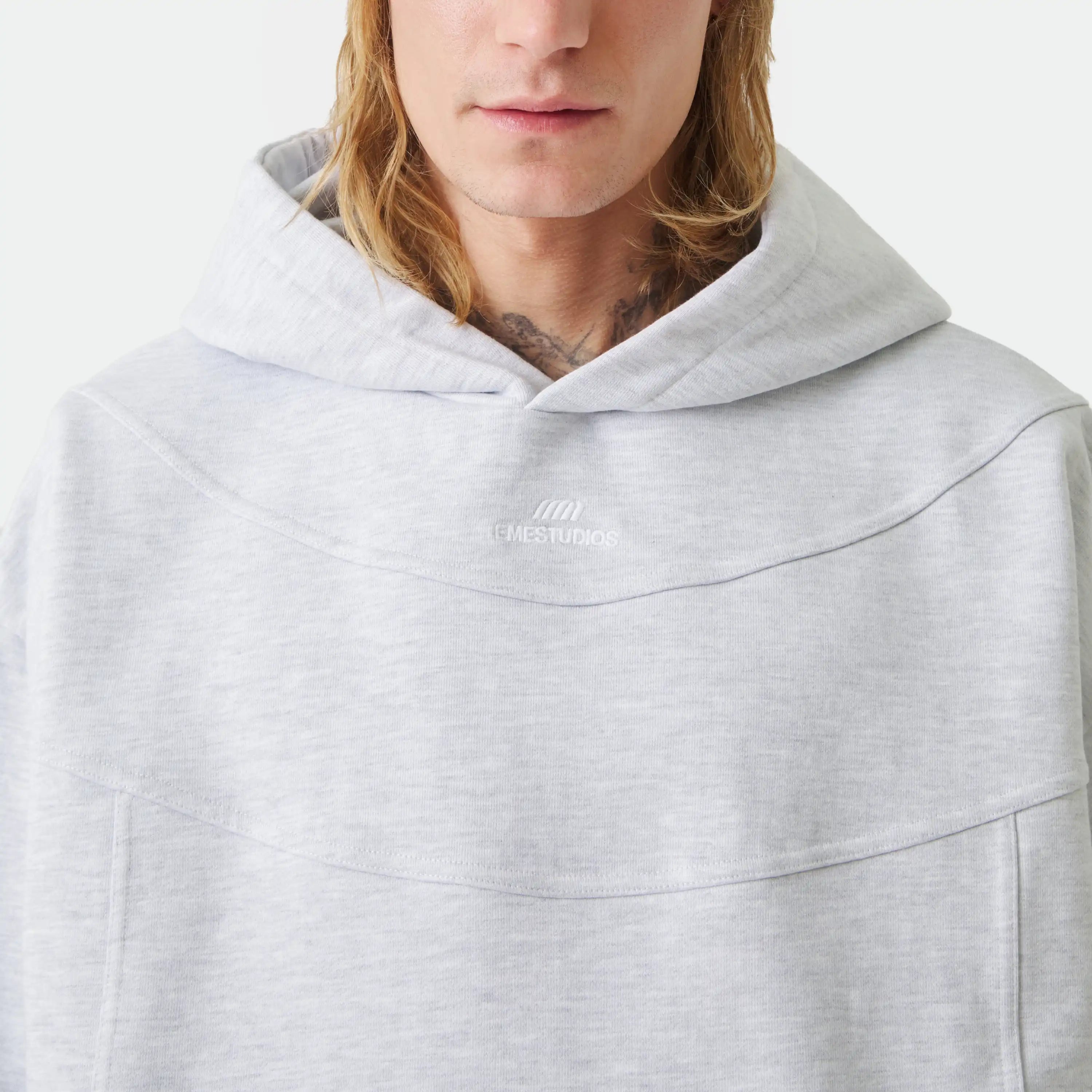 Alfa Heather Grey Oversized Hoodie