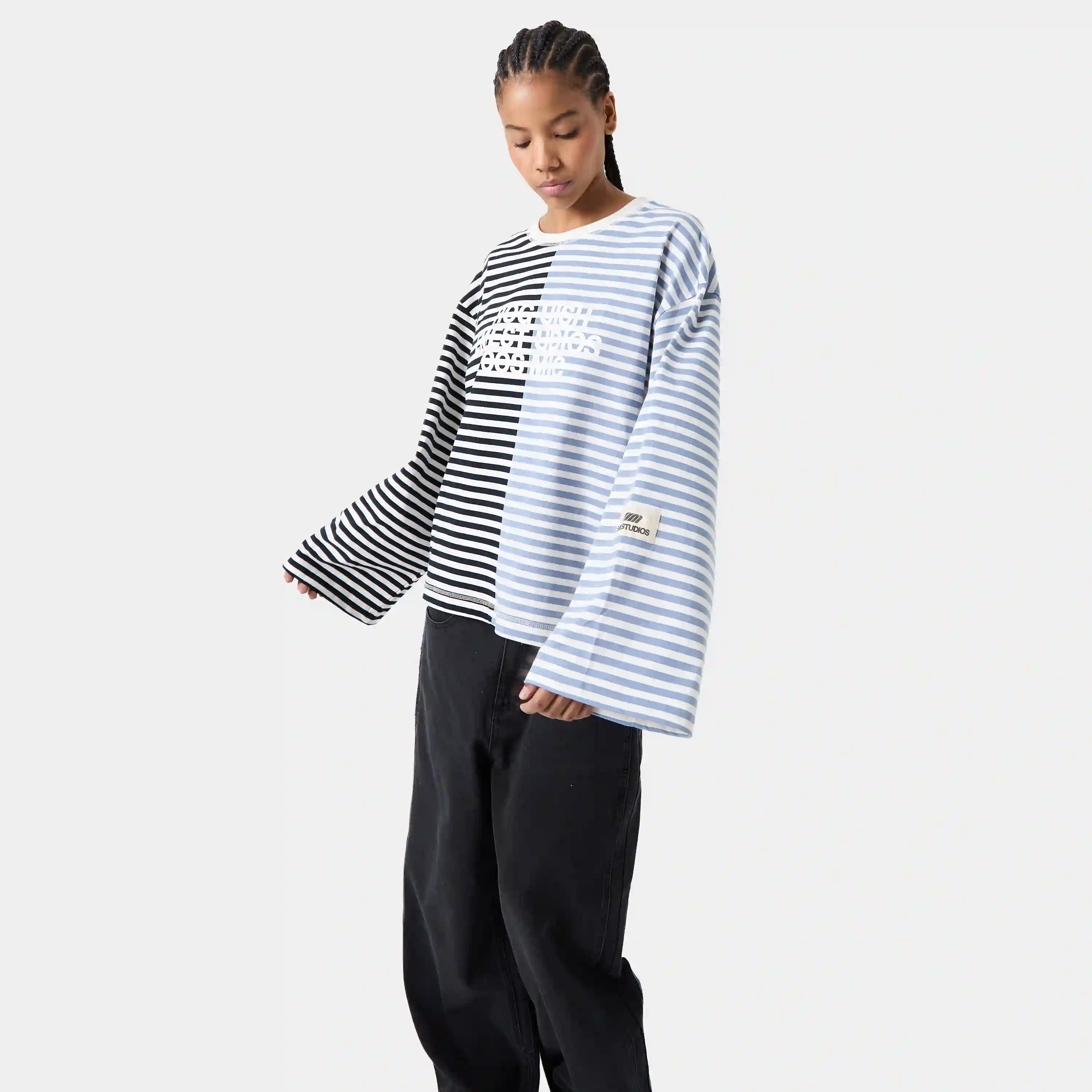 Roguish Blue Striped Long Sleeve