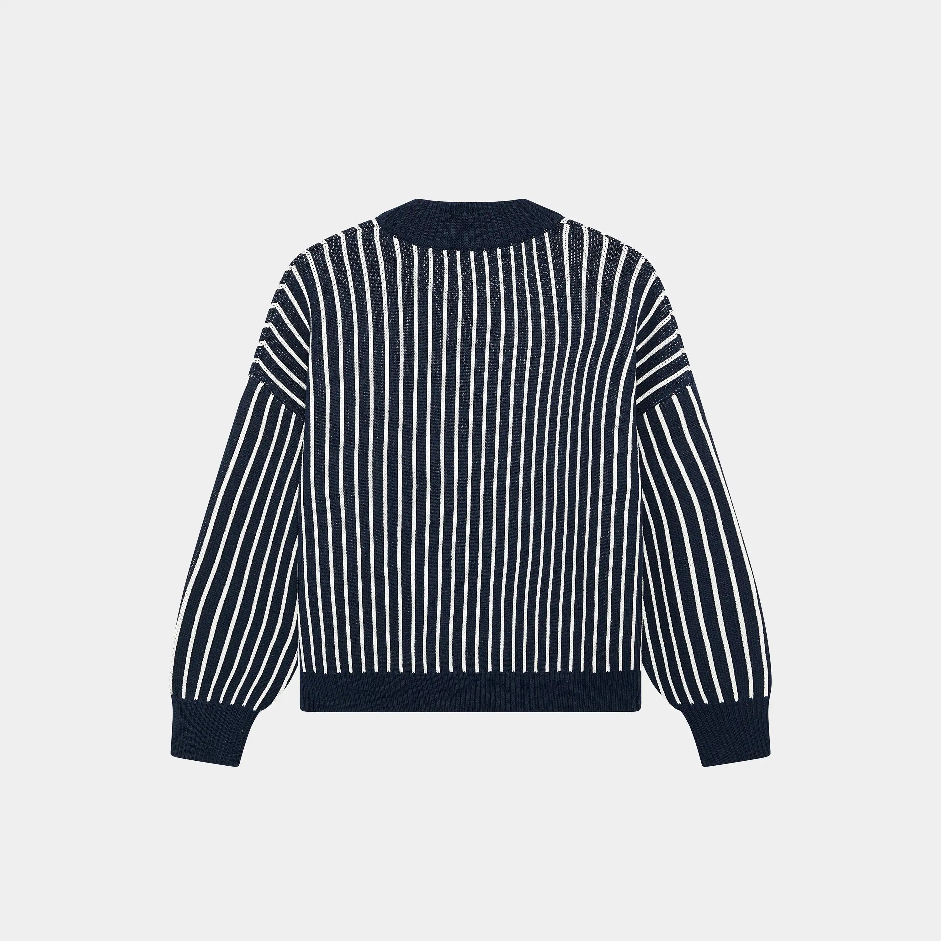 Badge Navy Stripes Knit