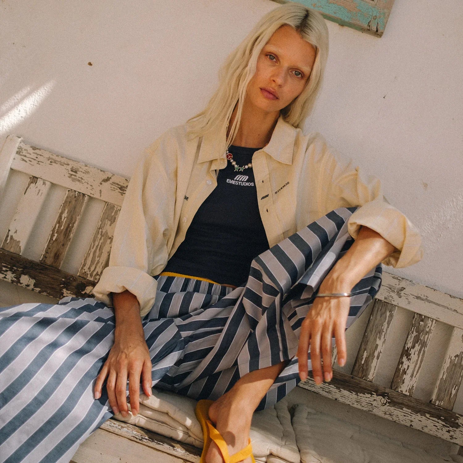 Agl Wide Striped Pants